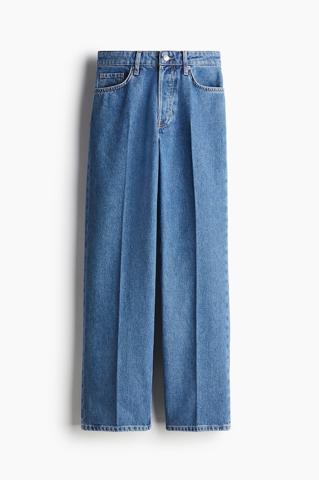 Straight Regular Jeans - Blauw/Licht denimblauw/Wit - 1