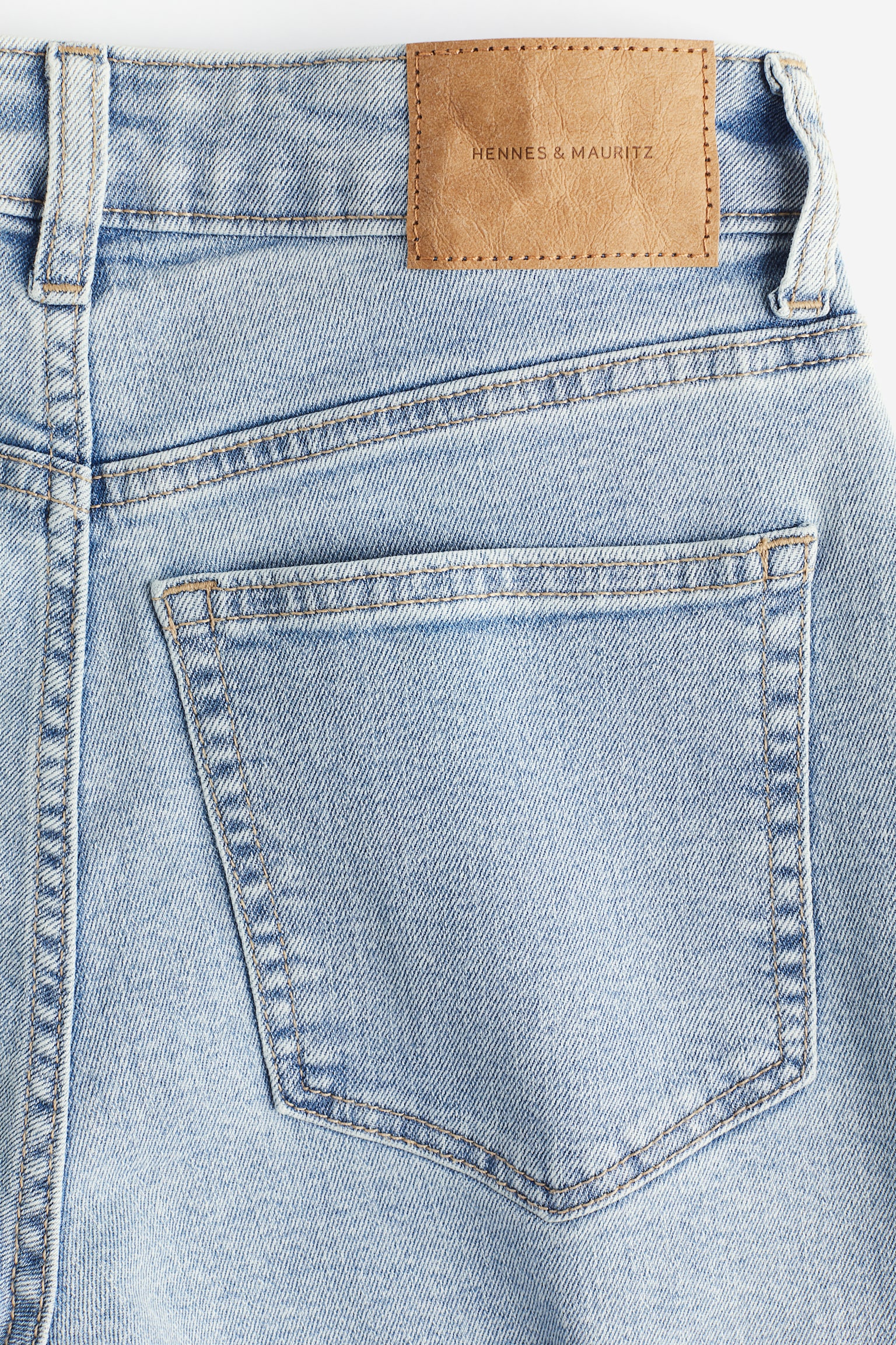 Skinny High Denim Shorts - Light denim blue/Black/Washed out/Denim blue - 3