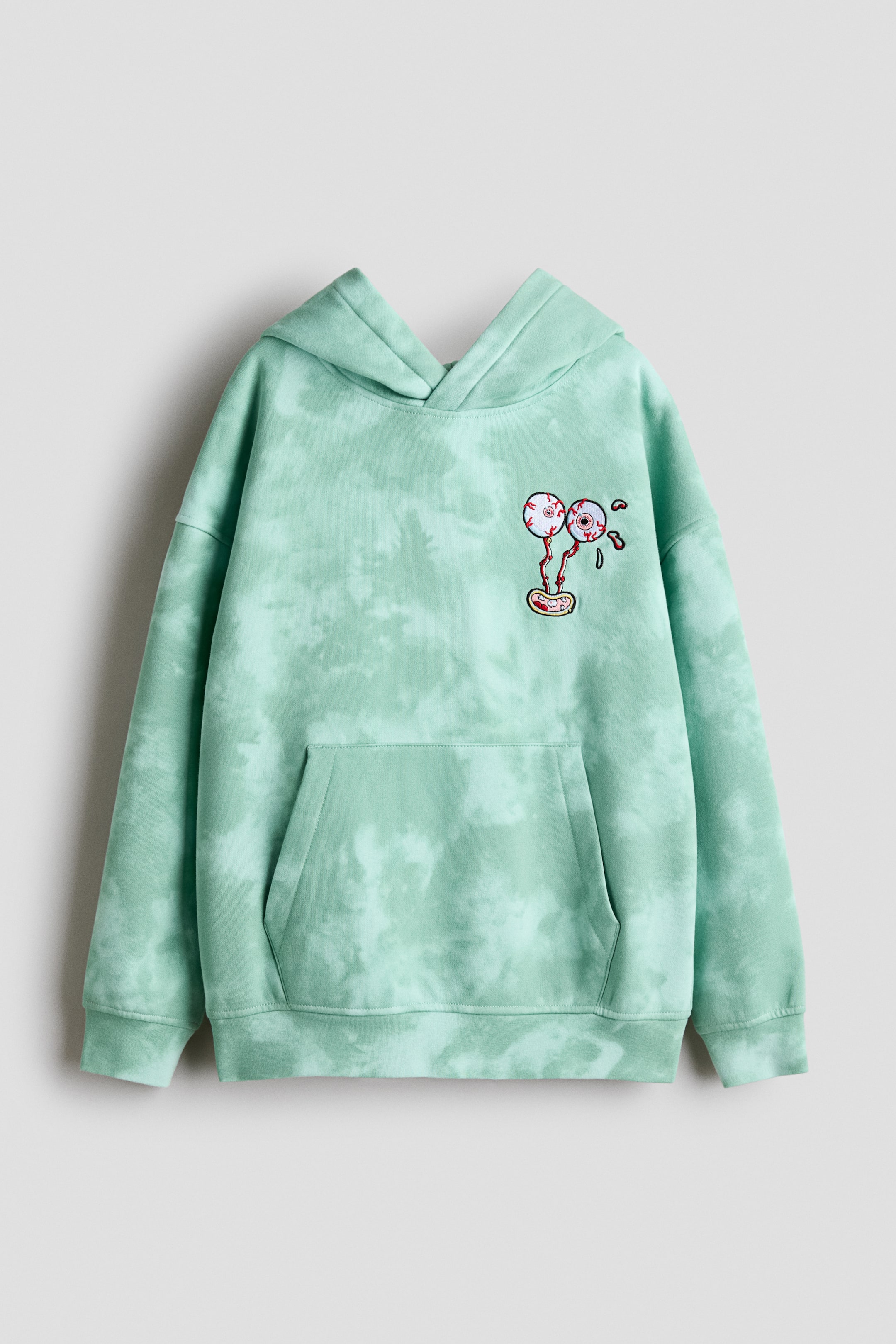 Переглянути збільшене зображення: Худі з принтом - Green/SpongeBob SquarePants - Kids | H&M UA 1