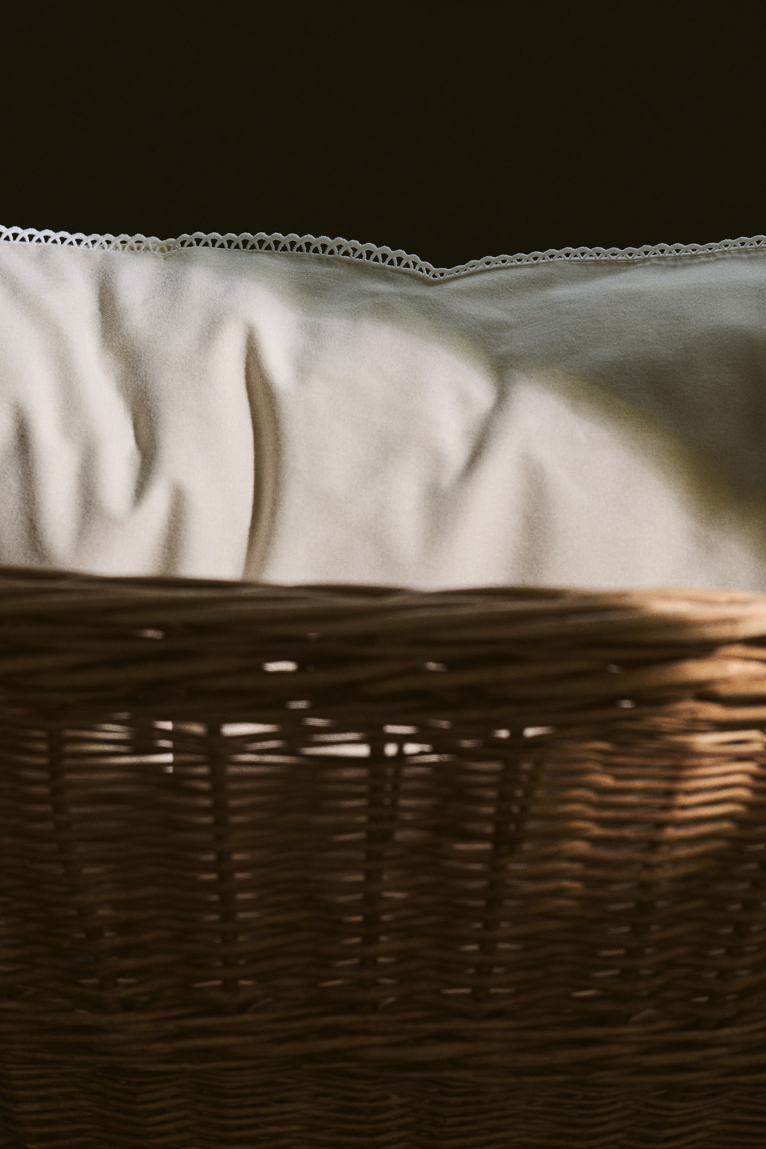 Embroidery-detail cotton pillowcase - Світло-бежевий/Приглушений блідо-блакитний - 1
