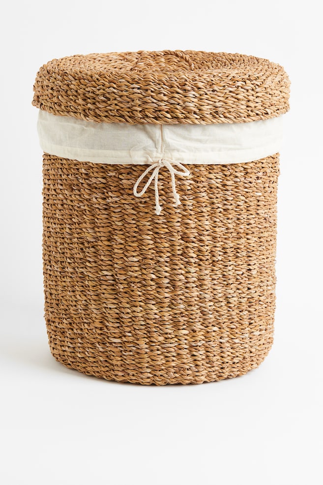Seagrass laundry basket - Beige - 5