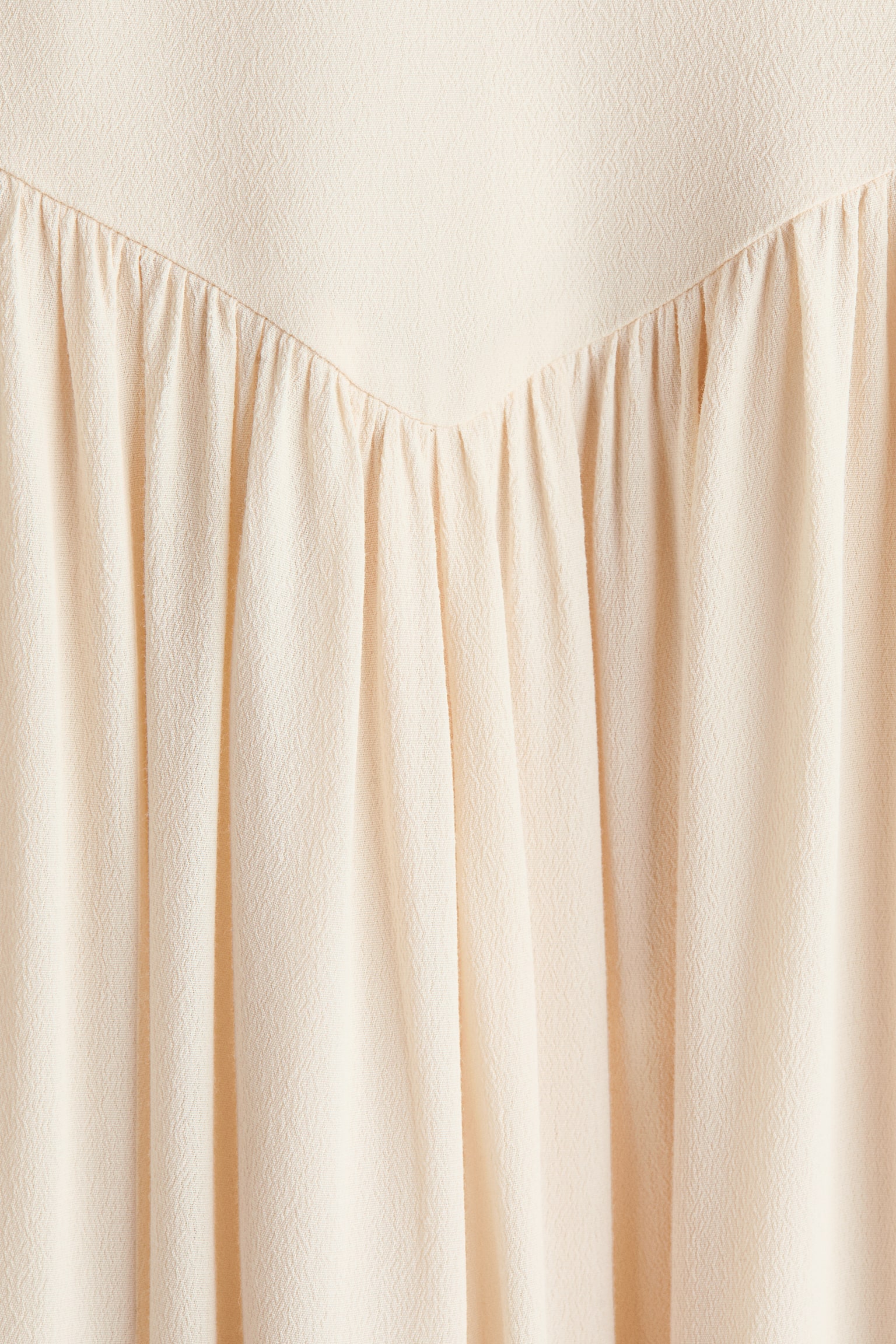 Long viscose skirt - Light beige - 3