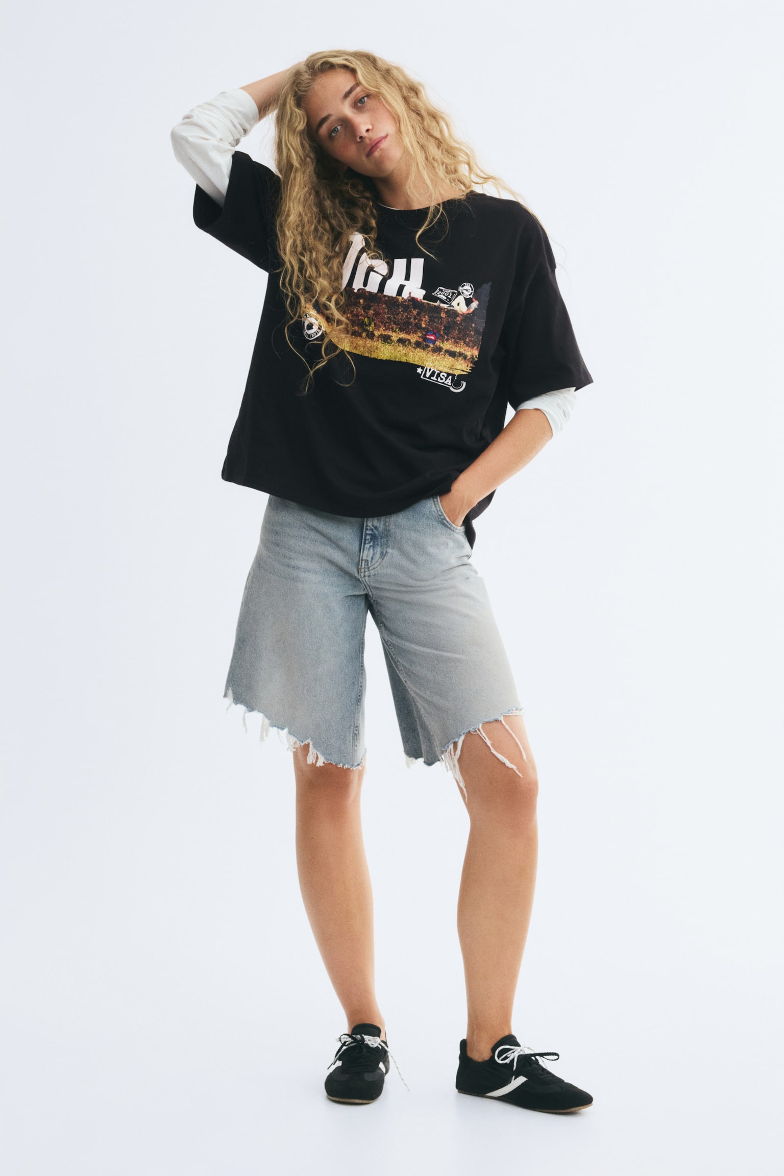 Oversized printed T-shirt - Black/Dil Chahta Hai/Pale pink/Kodak/Black/Kodak/Light pink/Dil Chahta Hai/Light orange/Kodak - 1