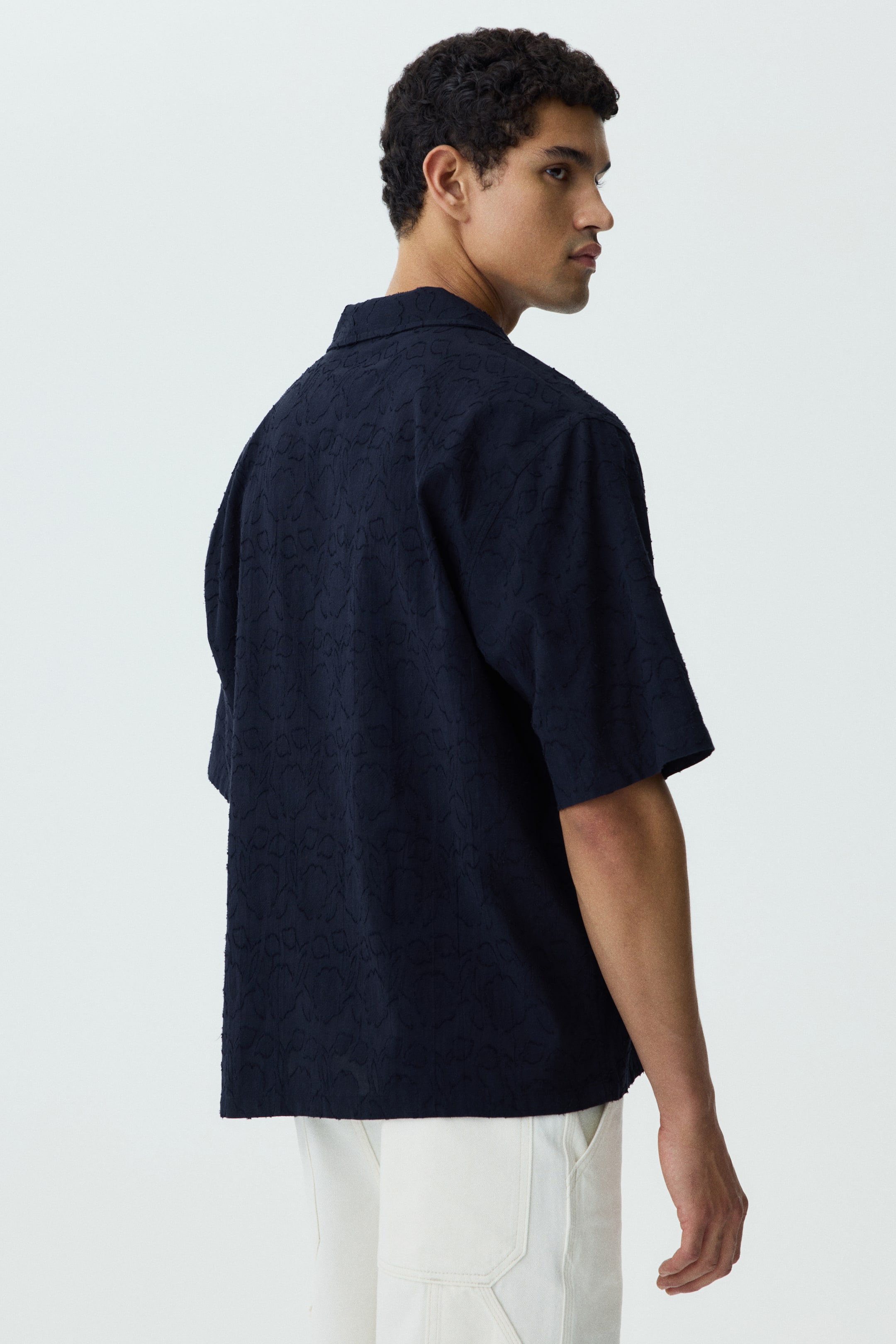 Relaxed-Fit Textured Resort Shirt