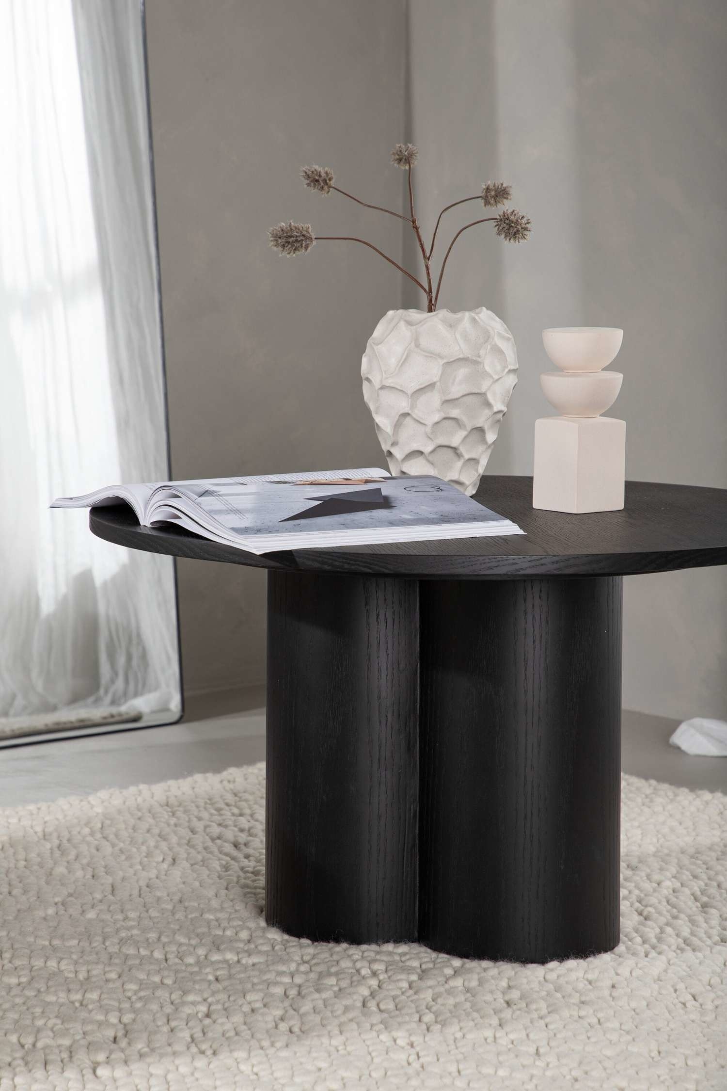 Olivia Sofa Table - Mdf, Black/Mdf, Whitewash/Mdf, Mocca