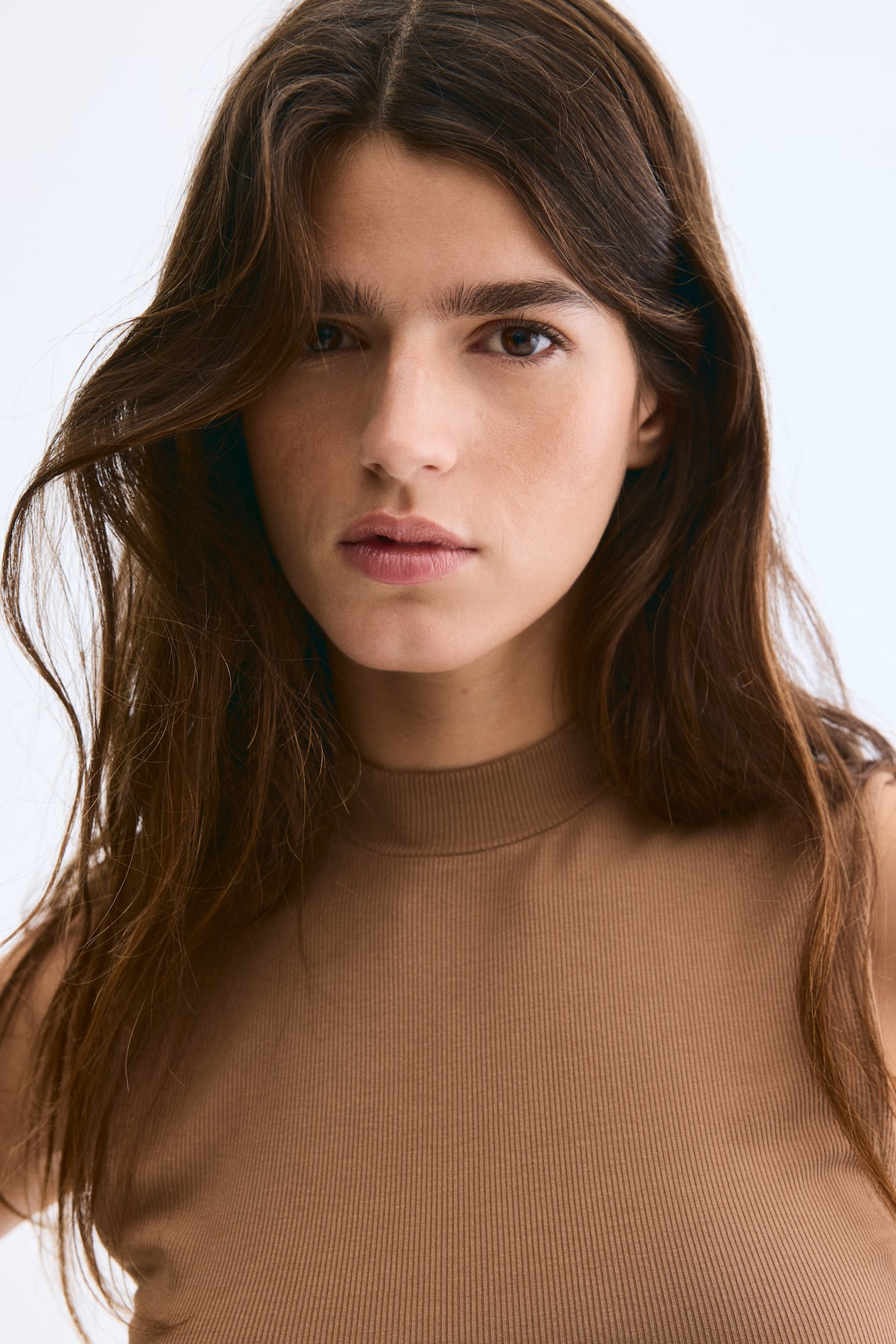 Tank Top with Stand-Up Collar