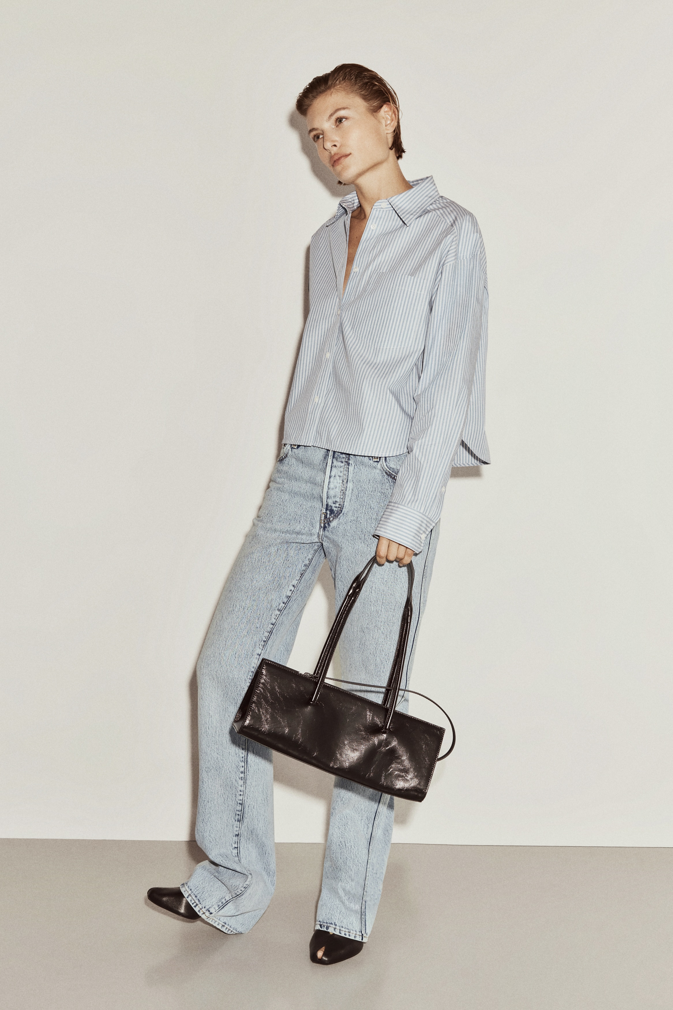 Straight-leg jeans - Light denim blue