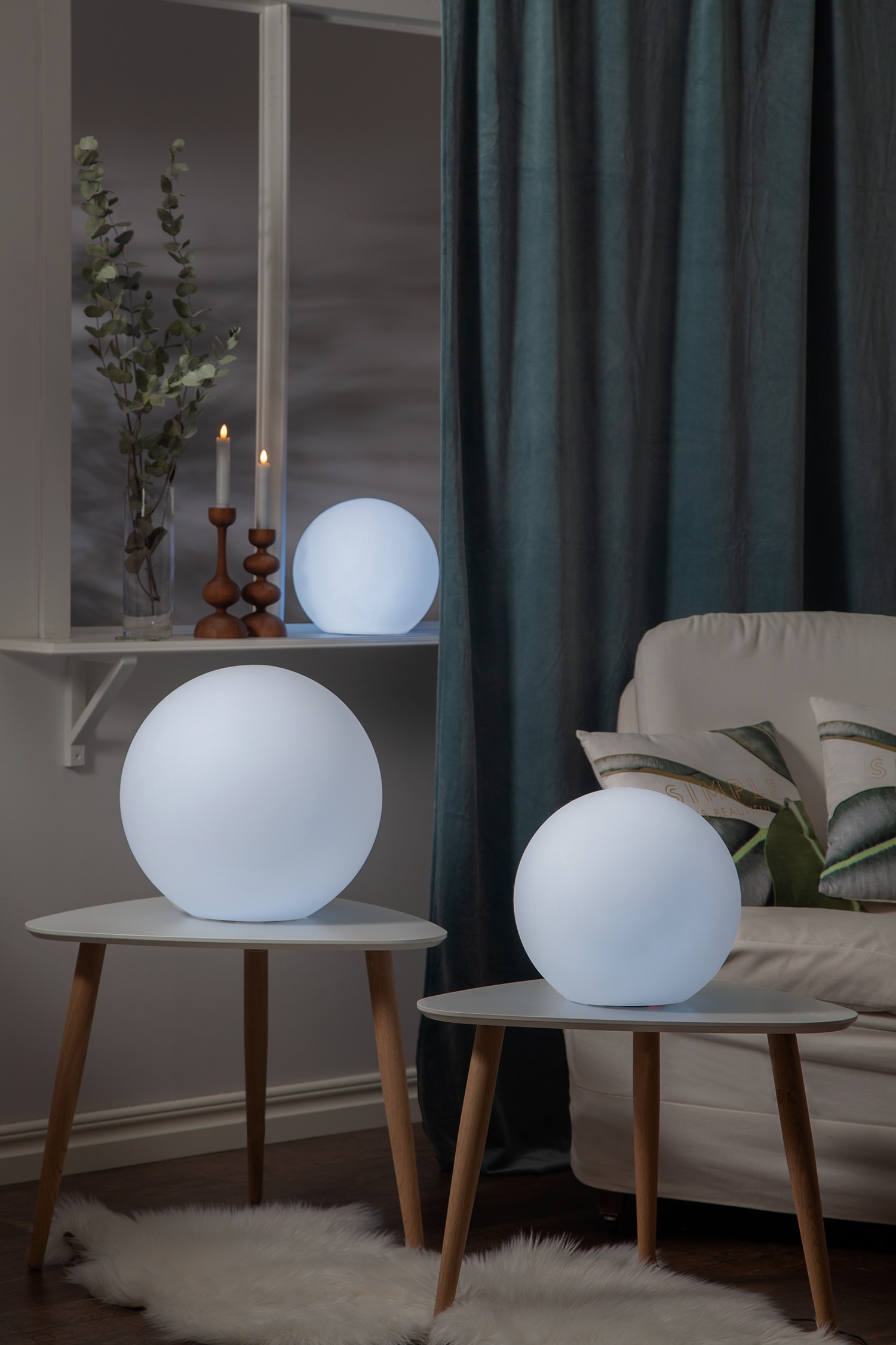 Udendørsdekoration Twilights 30 Cm - Hvid