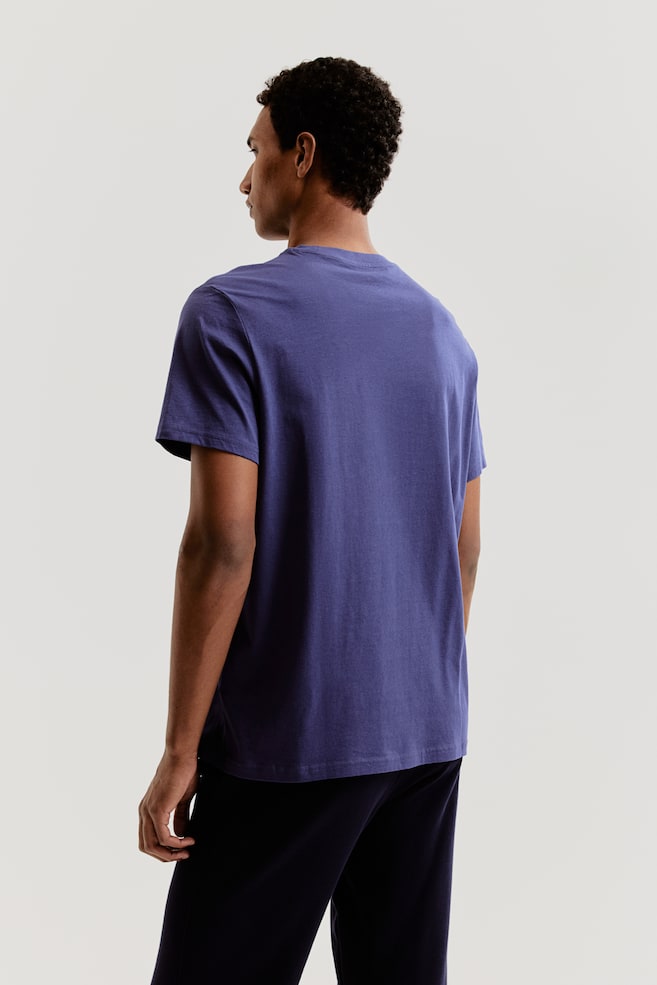 T-shirt Regular Fit - Bleu foncé/Noir/Blanc/Beige clair/Gris foncé/Bleu foncé/Gris foncé/Vert kaki/Rose/Marron/Gris chiné - 6