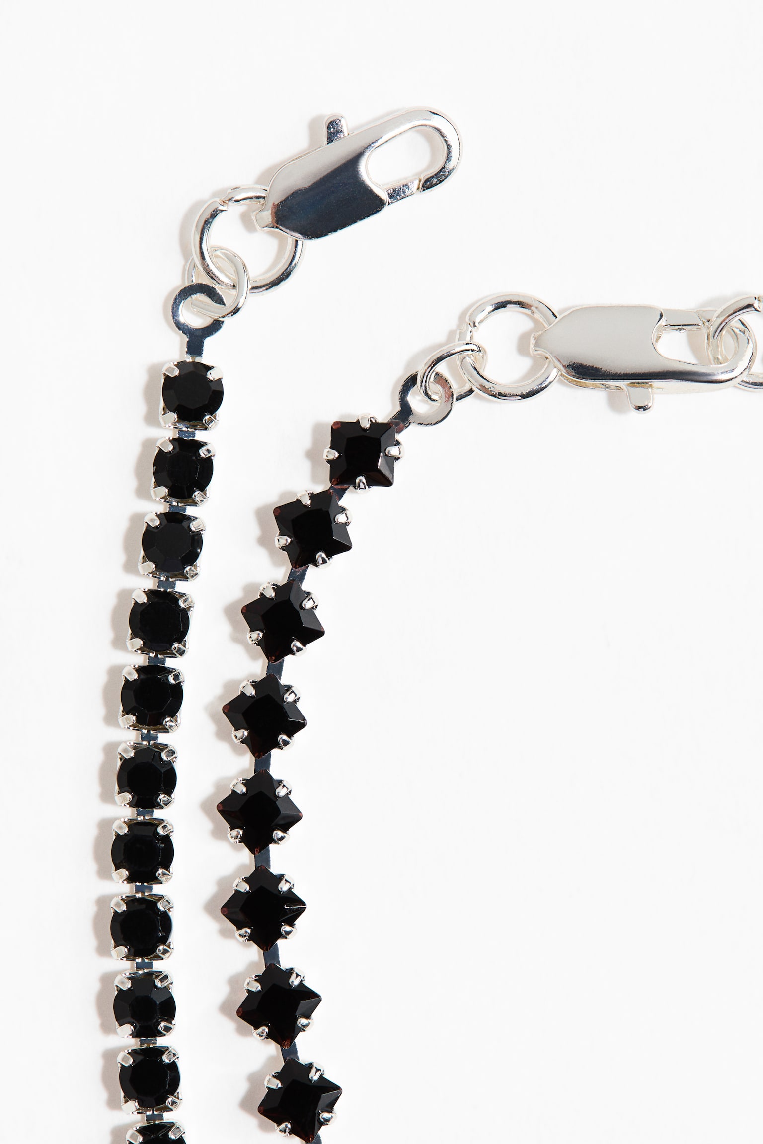 2-pack bracelets - Black/Silver-coloured - 2