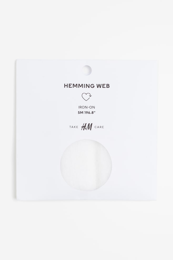 Iron-on hemming web - White - 1