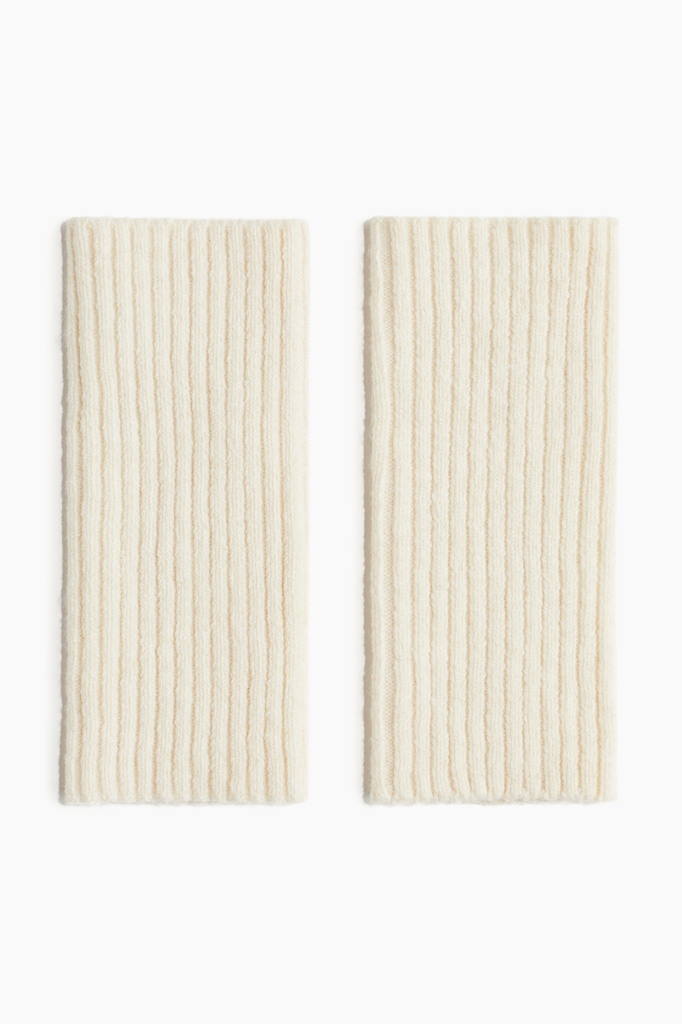 Bordáskötött csuklómelegítő - Krémszínű/Fekete