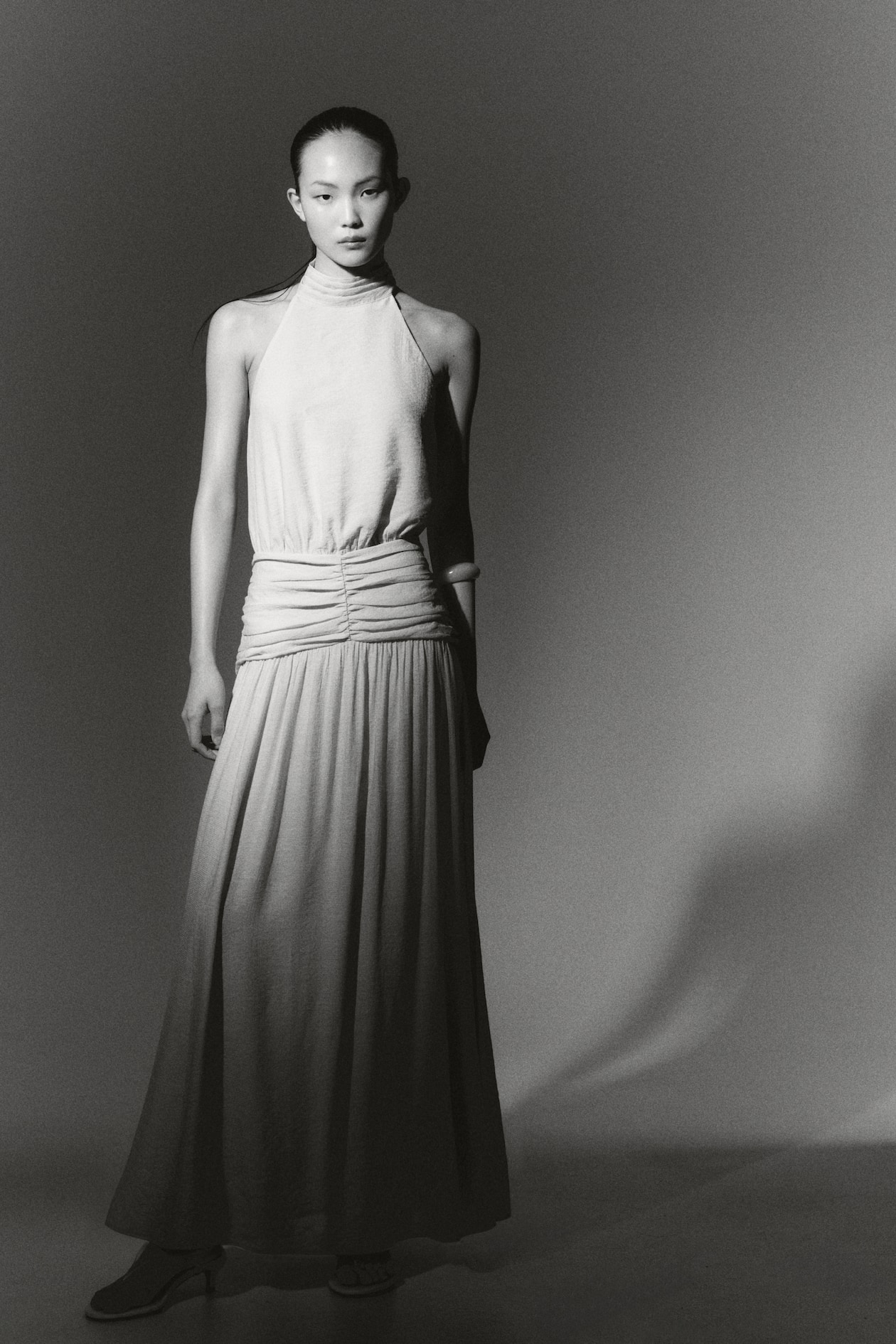 Draped Halterneck Dress - image 2