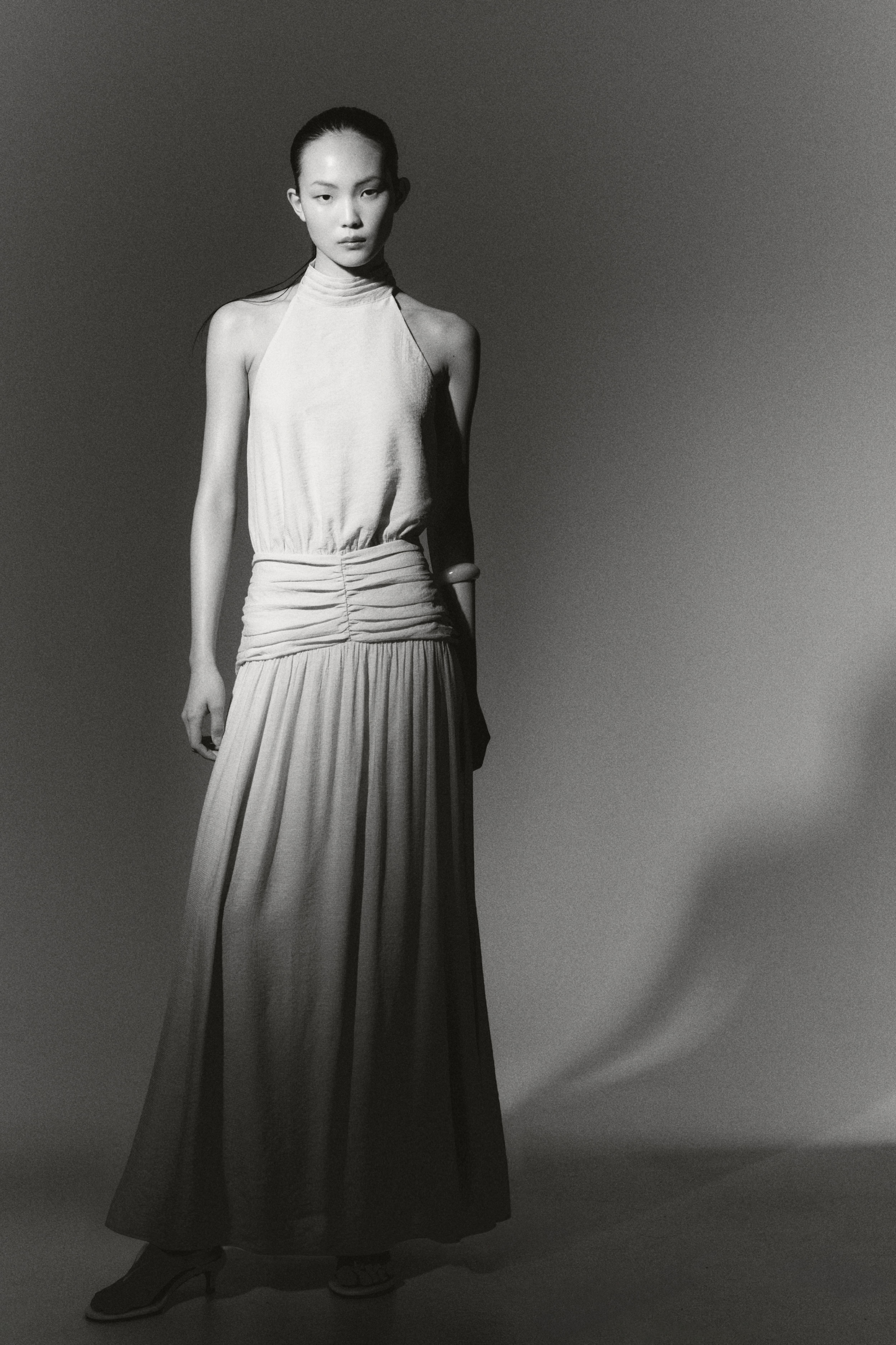 Draped Halterneck Dress