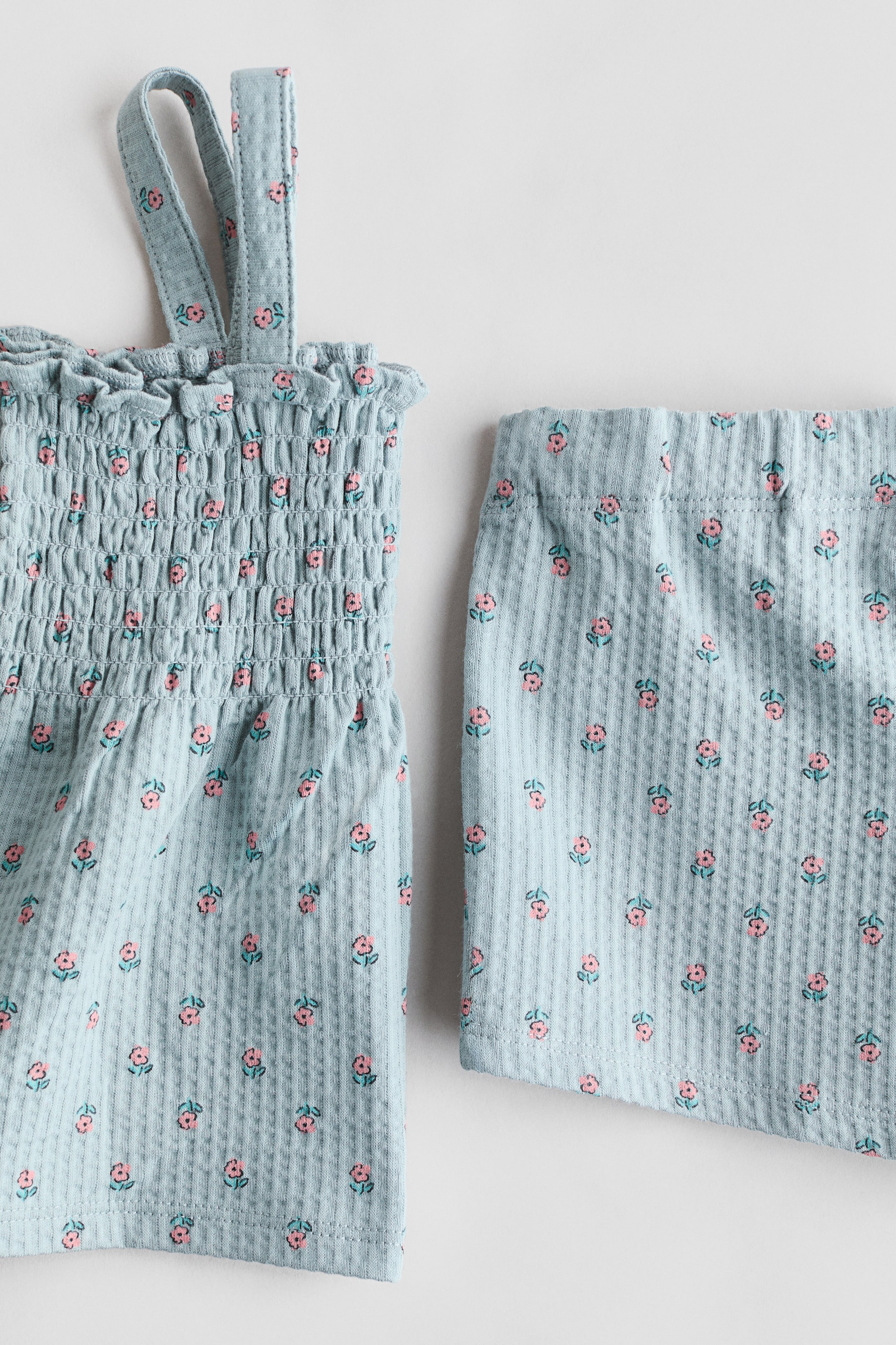 2-Piece Printed Waffled Set