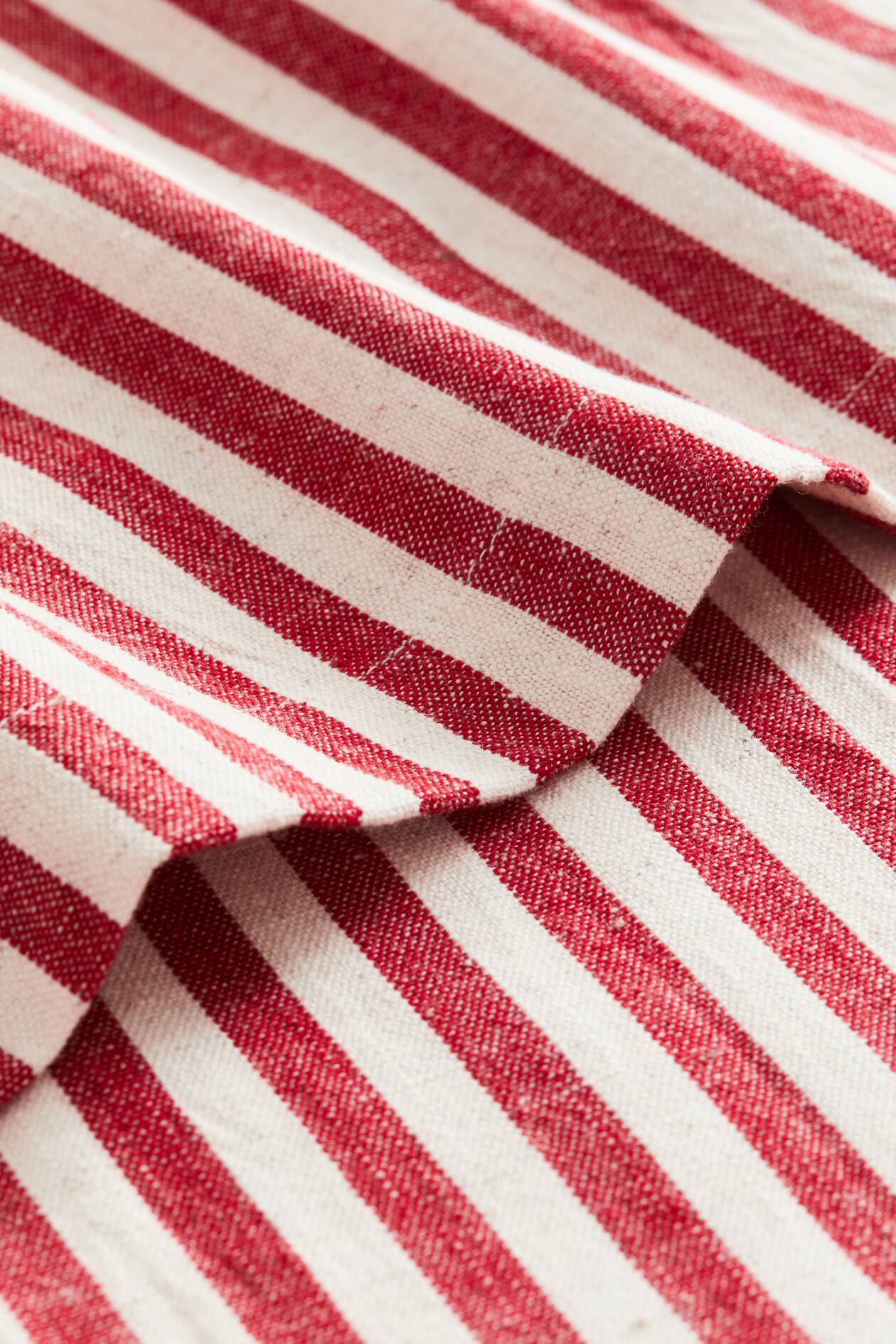 Cotton Blend Tablecloth Red striped Home All H M US cotton-blend-tablecloth-red-striped-home-all-h-m-us