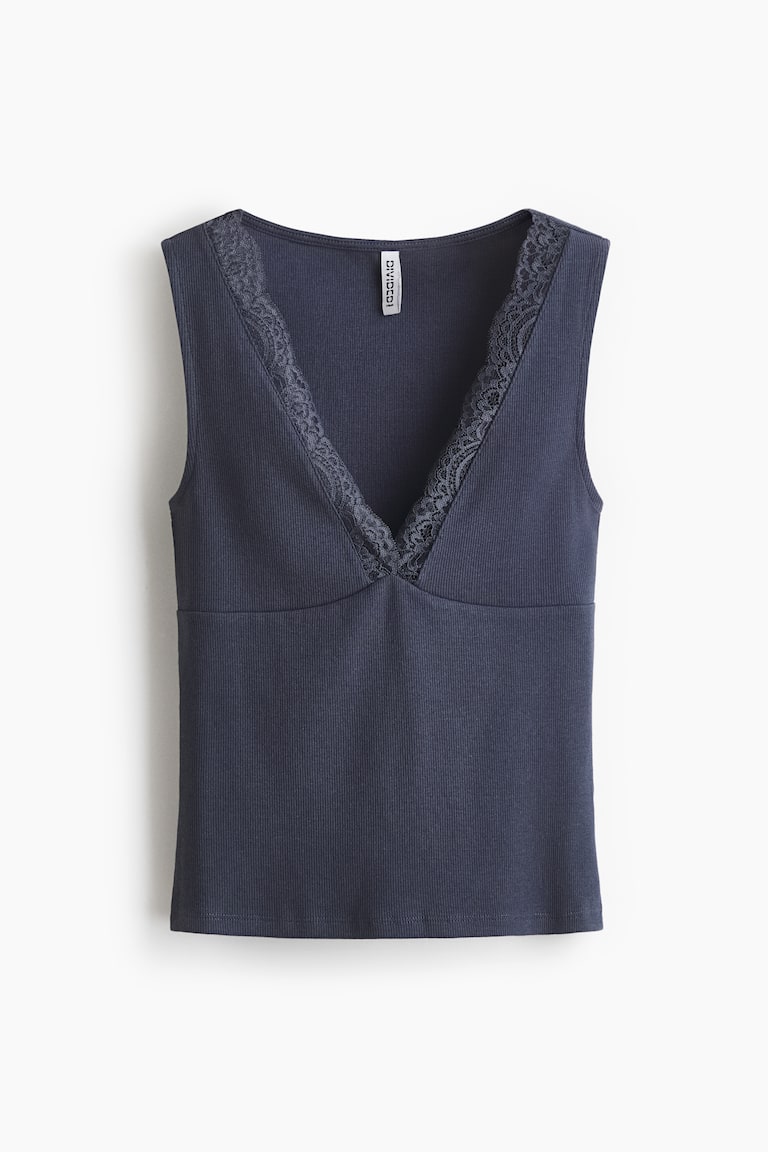 Bluza bez rukava s ukrasnom čipkom