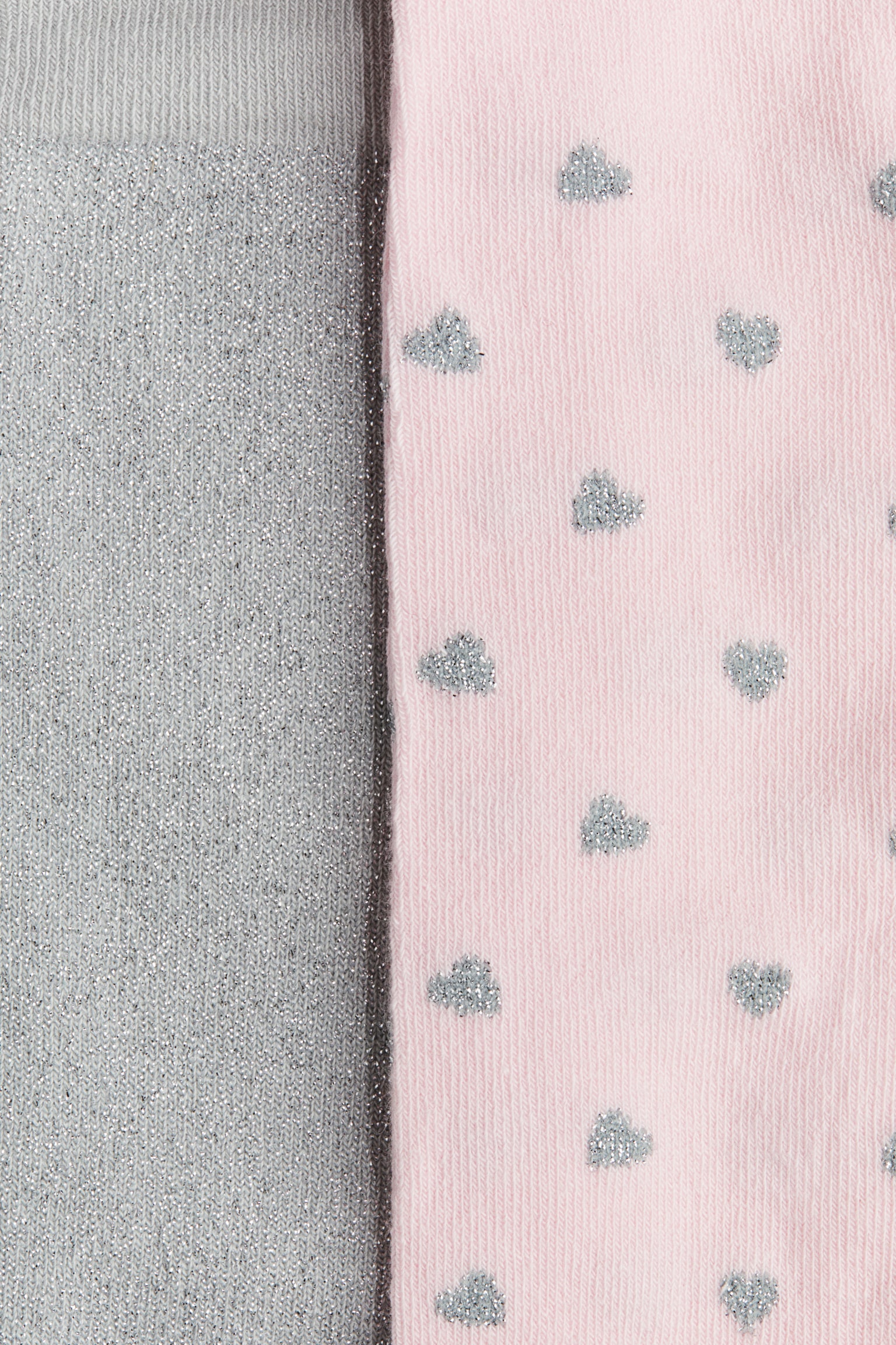 Детские колготки H&M 2-Pack Fine-Knit Tights, цвет: Светлый серый — фото 2