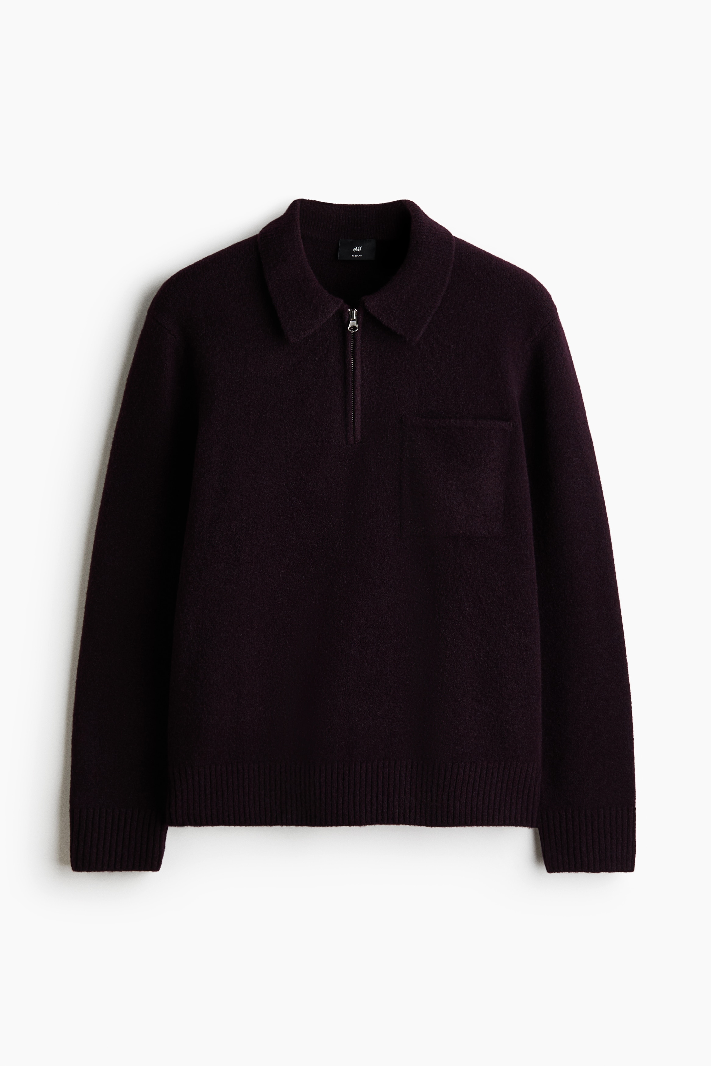 Regular Fit Knitted polo shirt - 深紫色/海軍藍/深灰混色