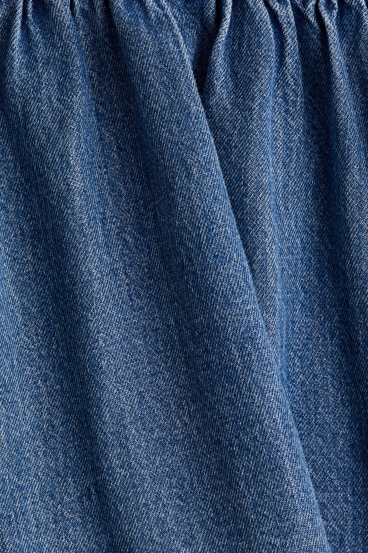 Džínsové šaty s golierom - Džínsovomodrá - 2