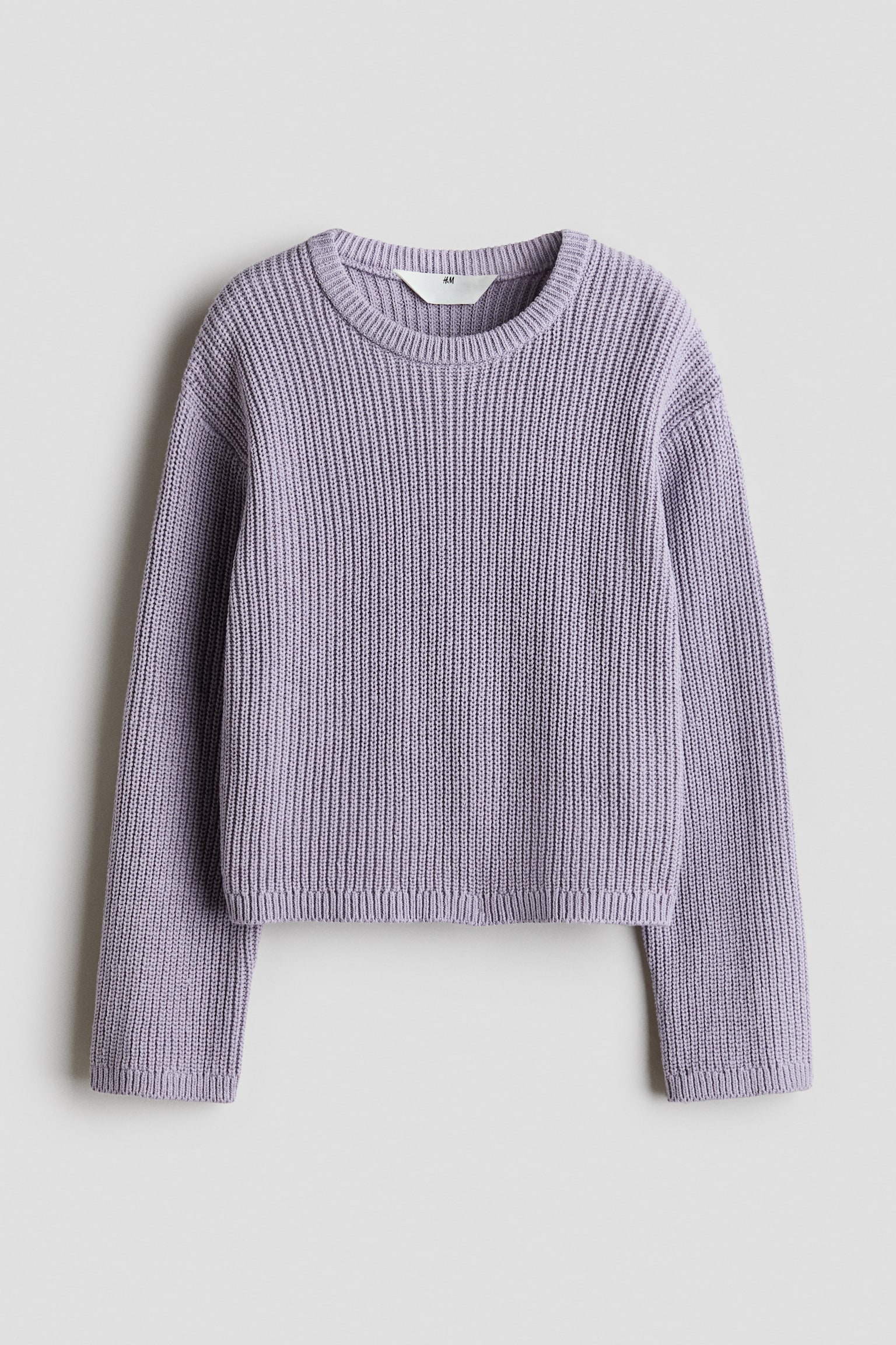 Rib-Knit Sweater - Lilac/Dusty pink/striped/Cream/striped/Blue/Turquoise/striped