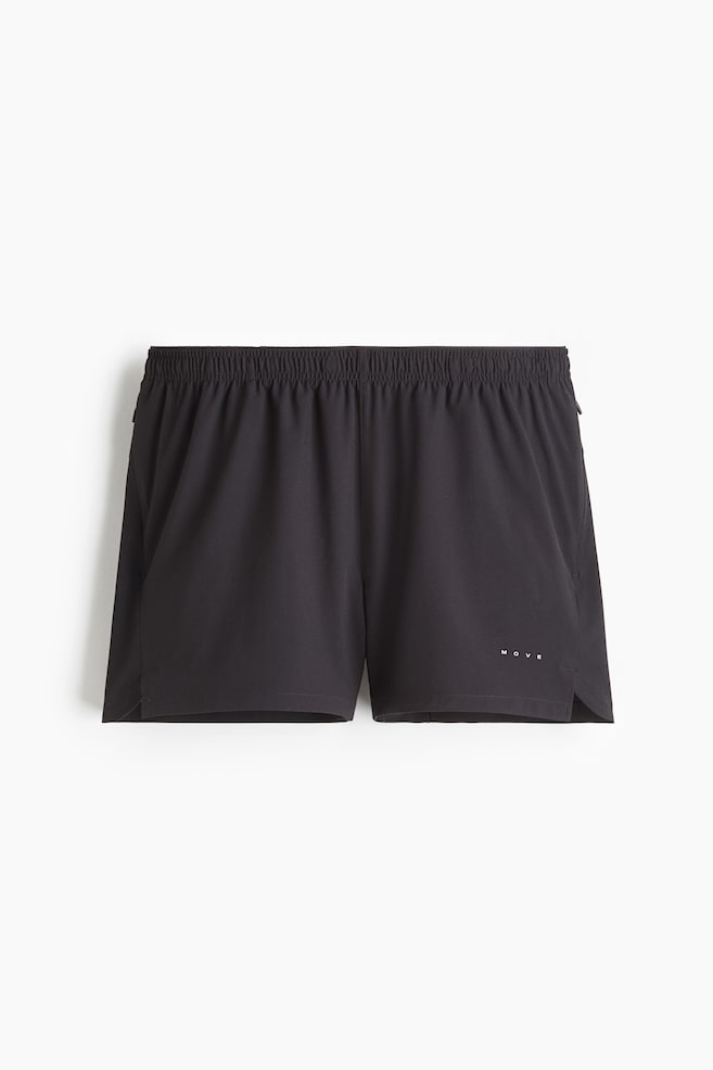 Kurze Laufshorts mit DryMove™ - Schwarz/Dunkelgrau - 1