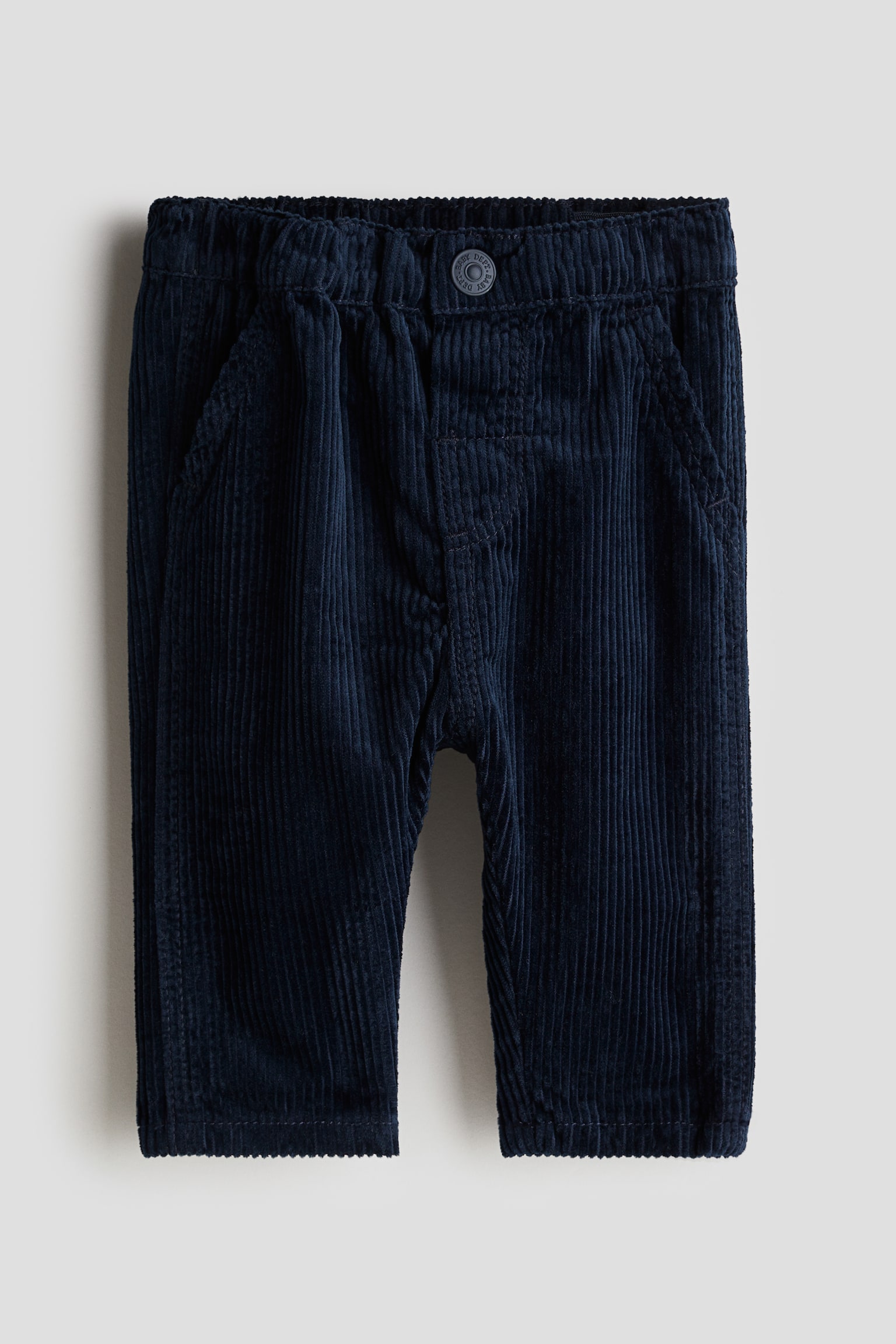 Cotton corduroy trousers - Navy blue/Dark grey/Green/Mole - 1