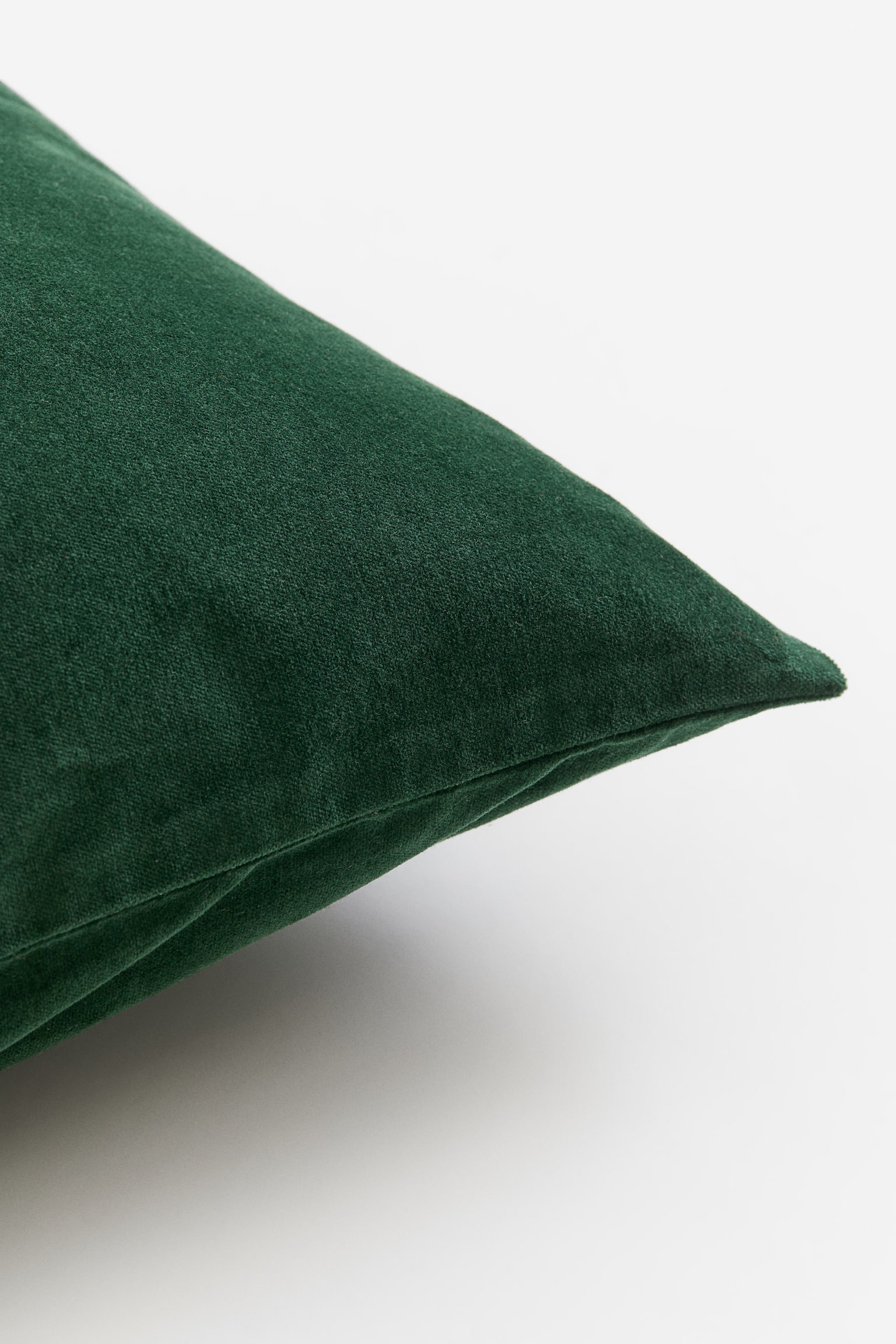 Cotton velvet cushion cover - Dark green/Red/Dark red/Brown/Light greige/Sage green/Yellow/Light beige/Olive green/Grey/Dark grey/Bright blue - 2