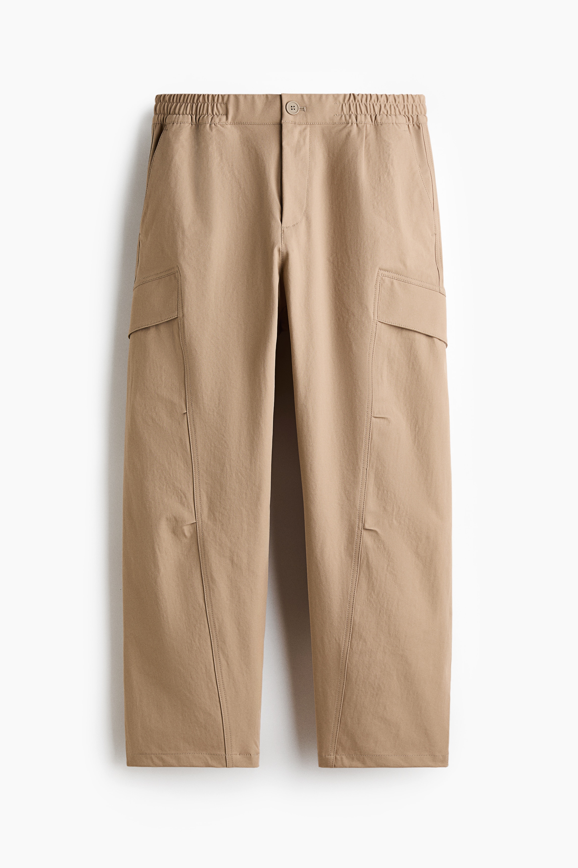 Quần dài túi hộp Loose Fit - Màu be/Màu đen