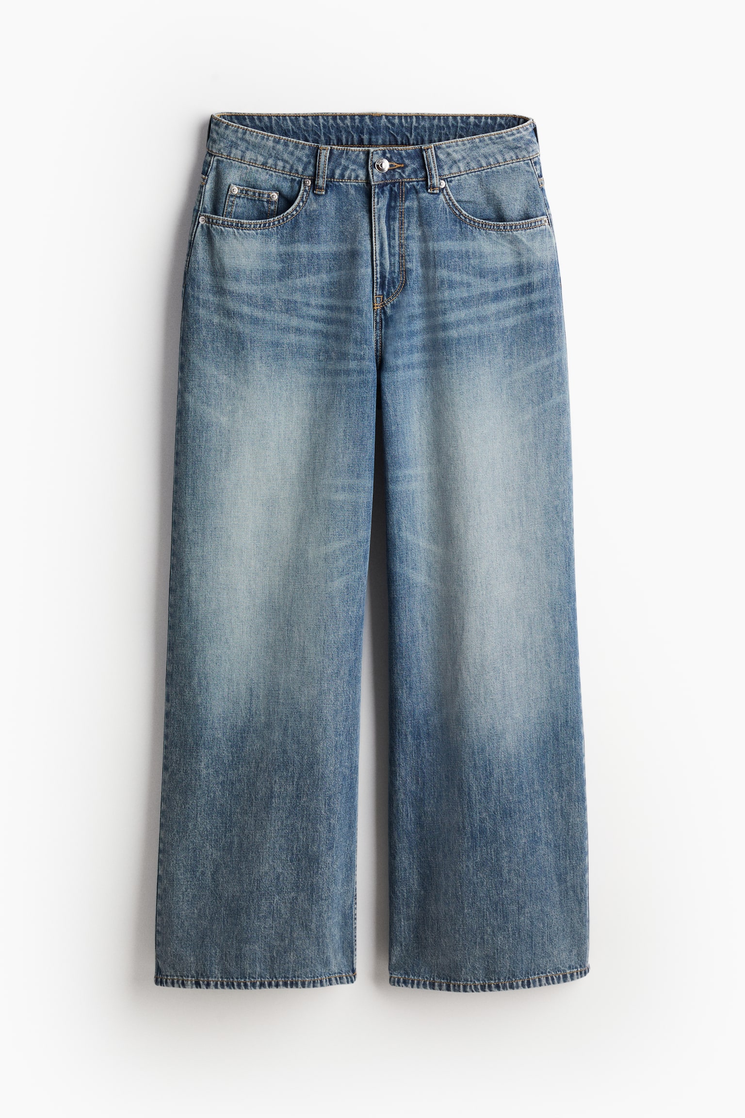 Baggy Wide Low Jeans - Light denim blue/Light denim blue/Pale denim blue/Light grey - 2