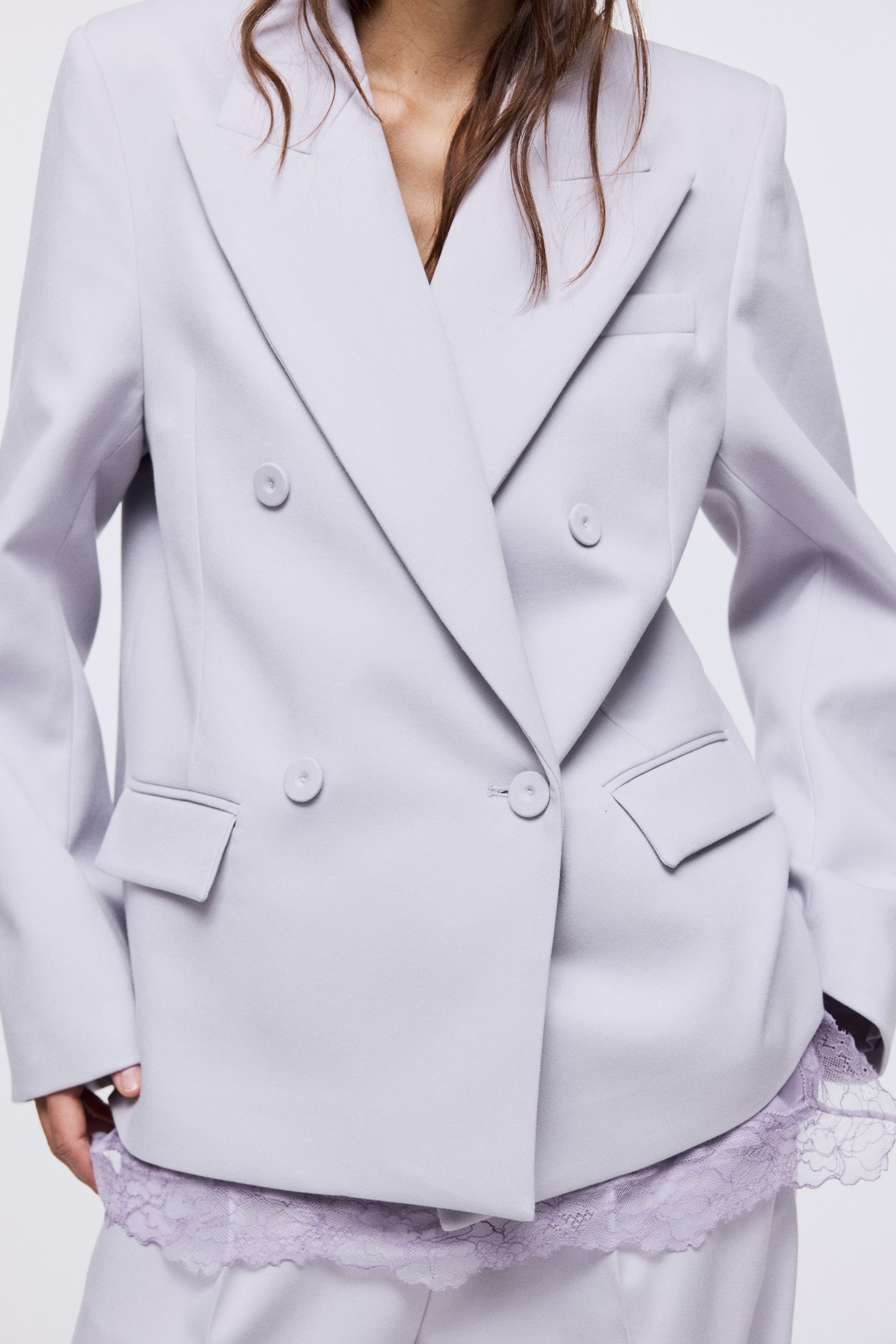 Agrandir l'image: Blazer à fermeture croisée - Lilas - FEMME | H&M CH 1