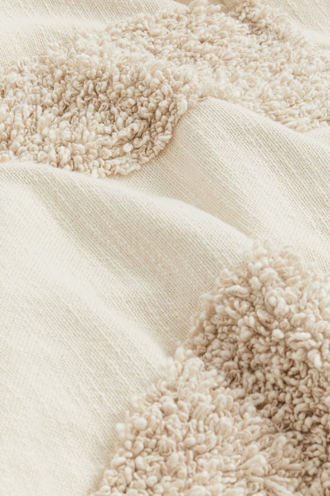 Tufted cotton bedspread - Natural white/Light beige - 2