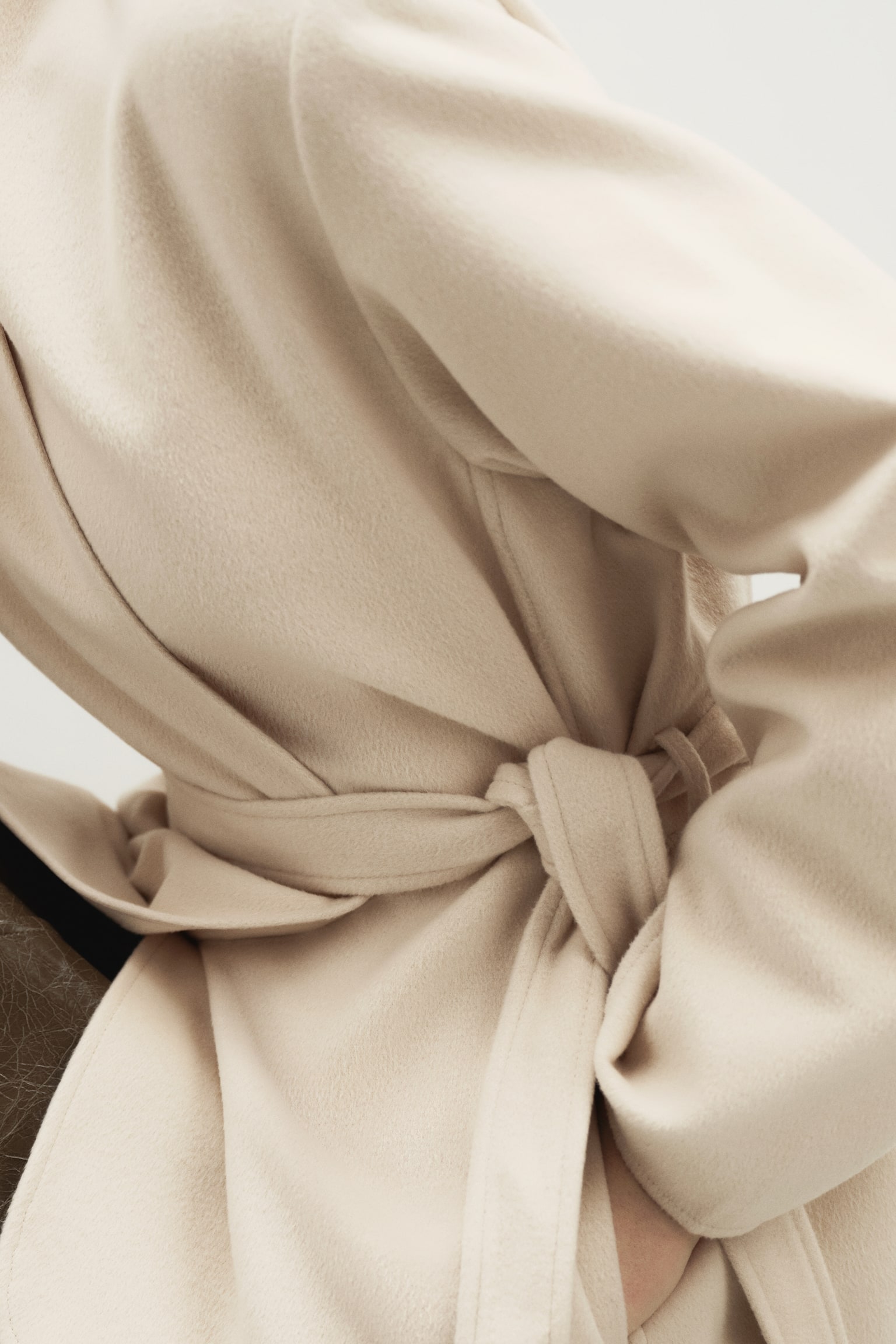 Tie-belt coat - Light beige/Mole - 6