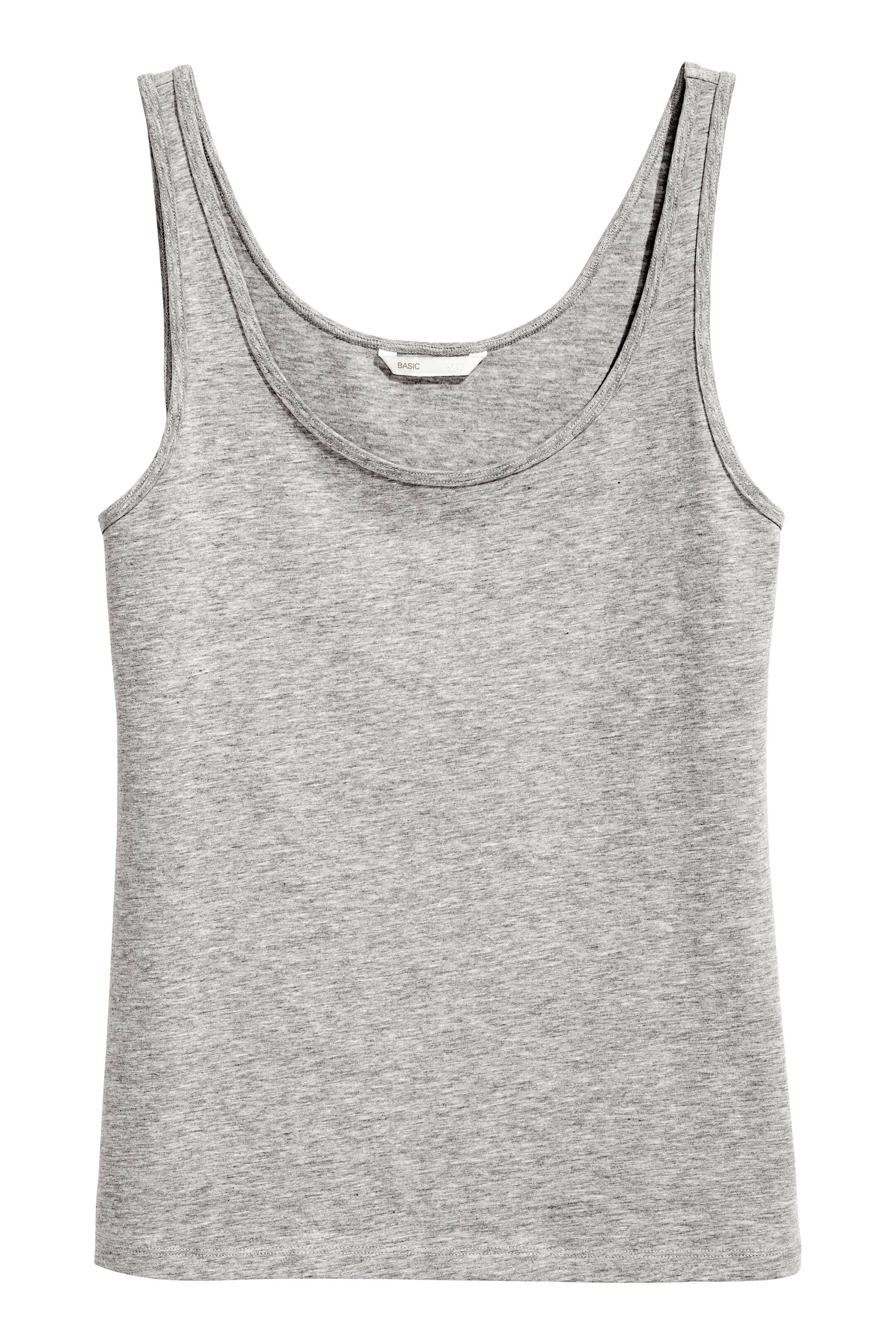 View larger image: Jersey vest top - Grey marl - Ladies | H&M GB 1