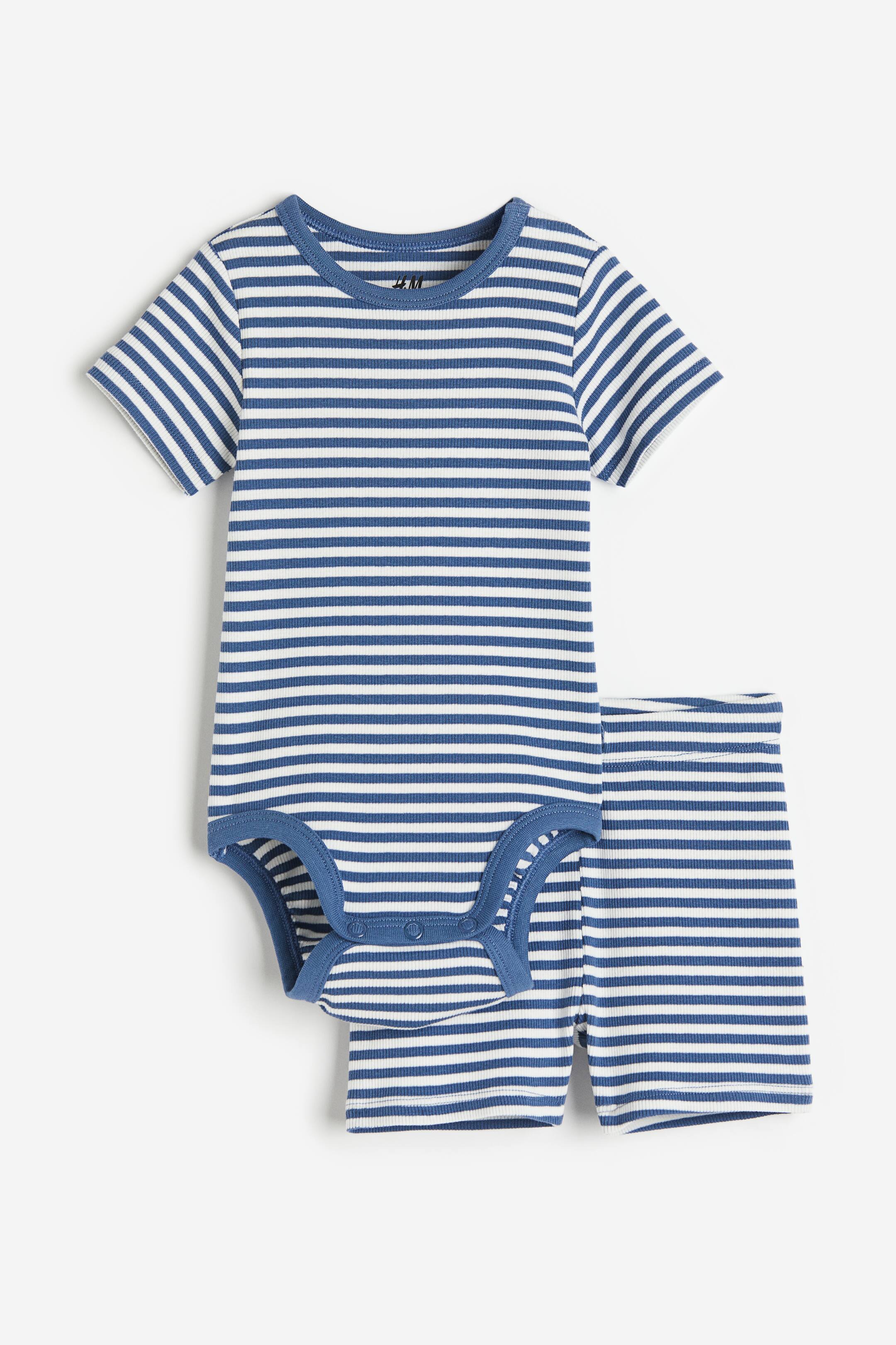 2-piece Ribbed Cotton Set