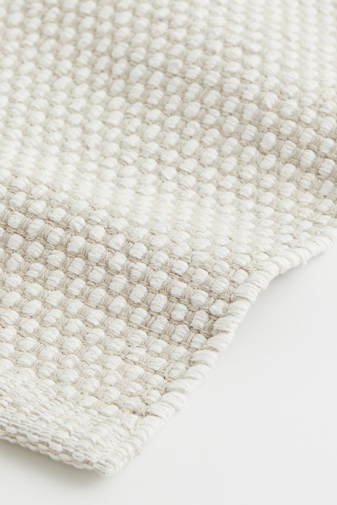 Cotton rug - Natural white/Beige - 1