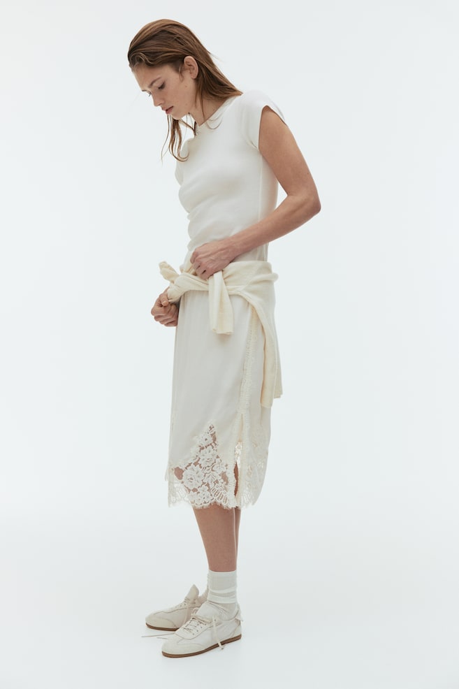 Cotton T-Shirt-White - 4