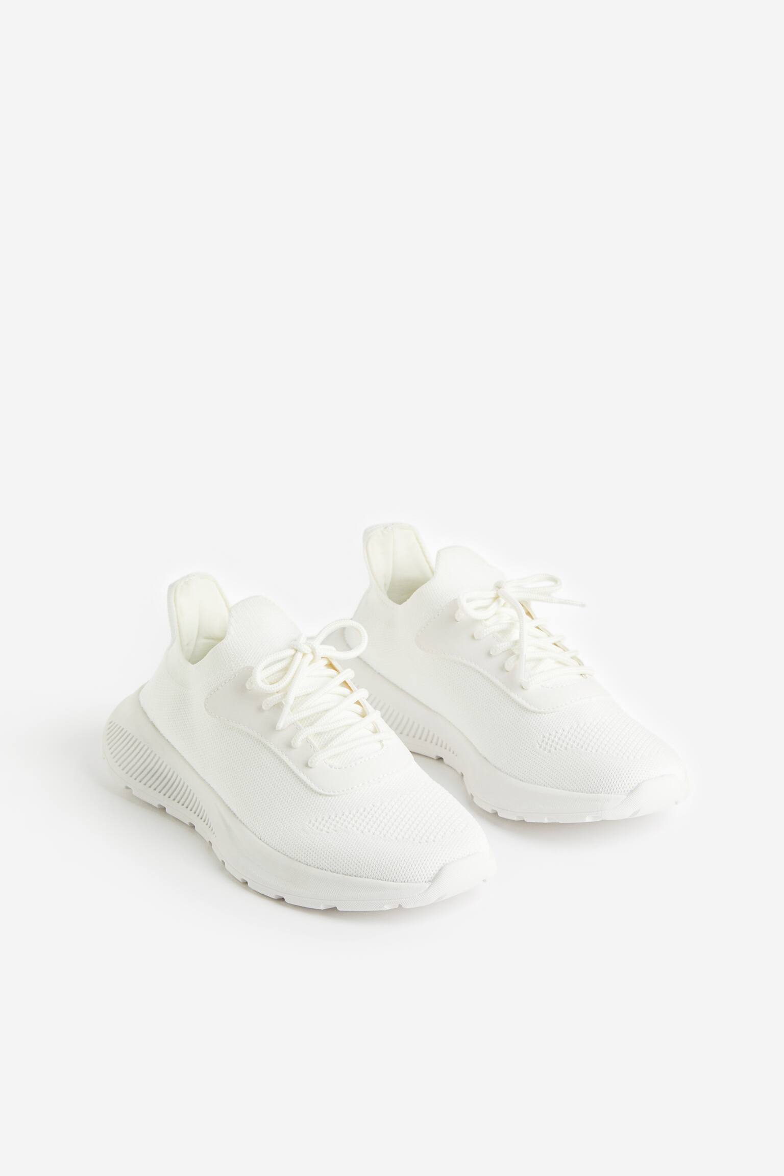 Lightweight Sole Sneakers - White - 3