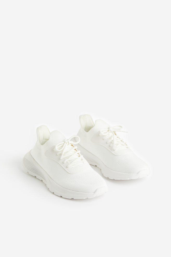 Lightweight-sole trainers - White/Black - 3