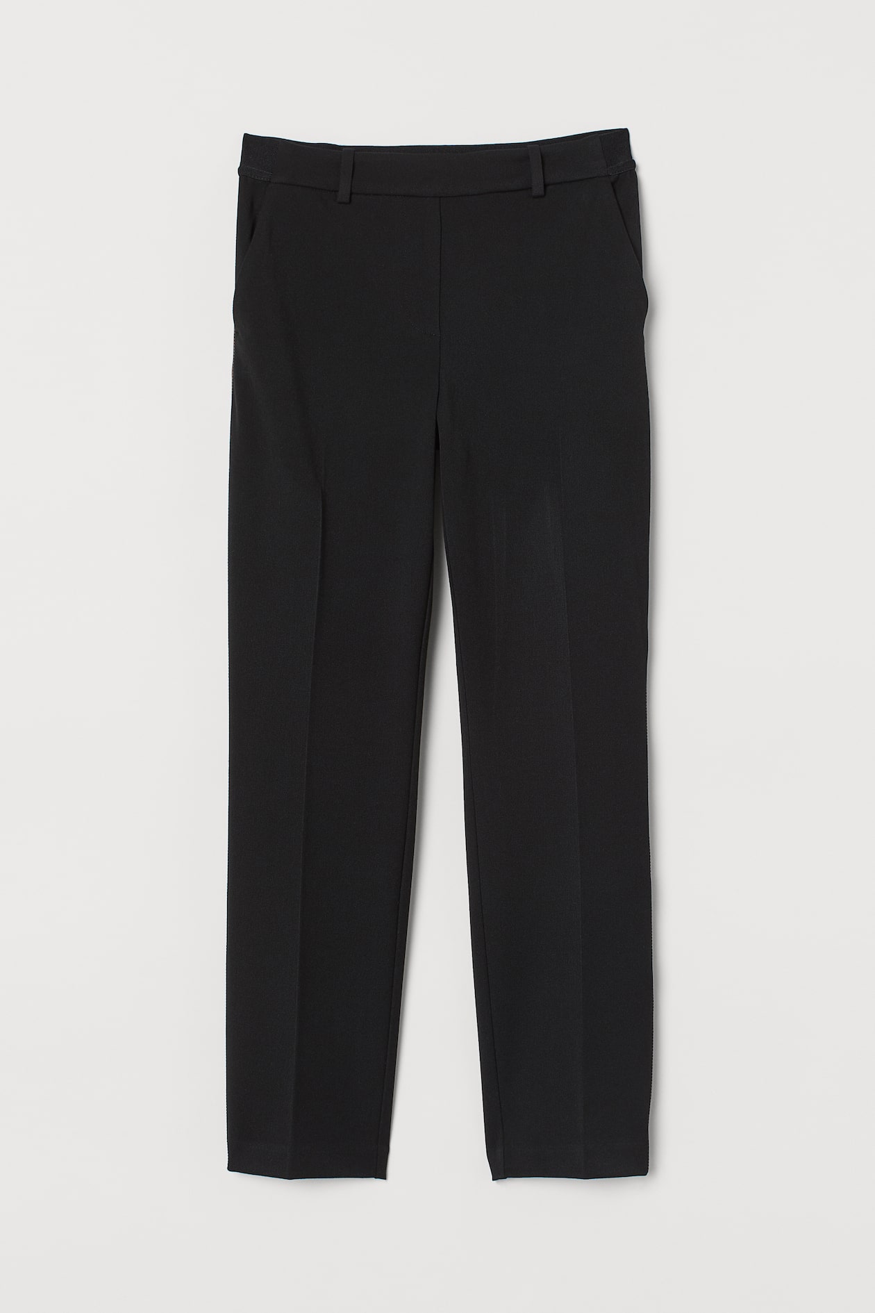 Slacks - Regular waist - Ankle-length - Black - Ladies | H&M US