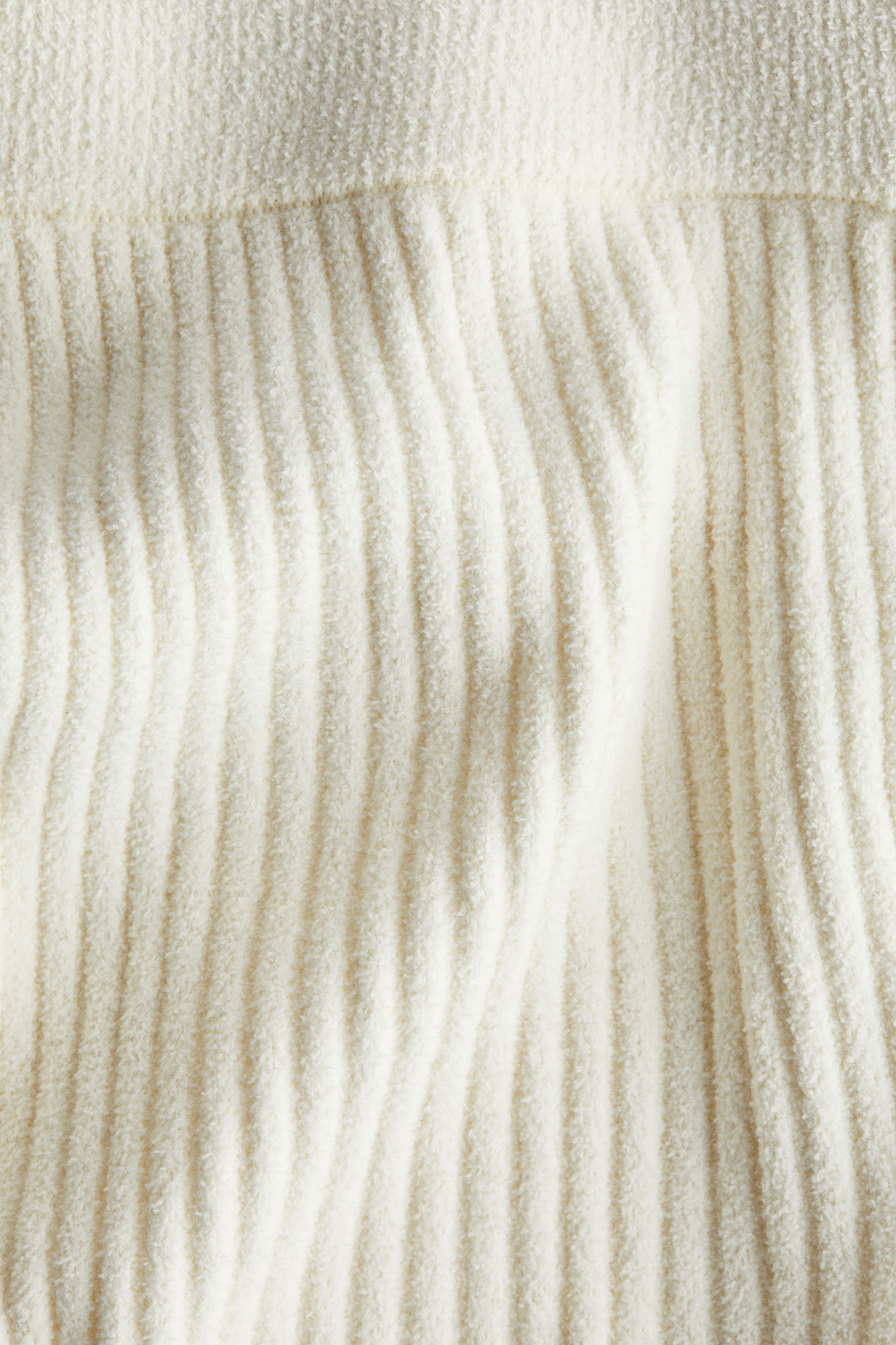 Flared Rib-Knit Pants