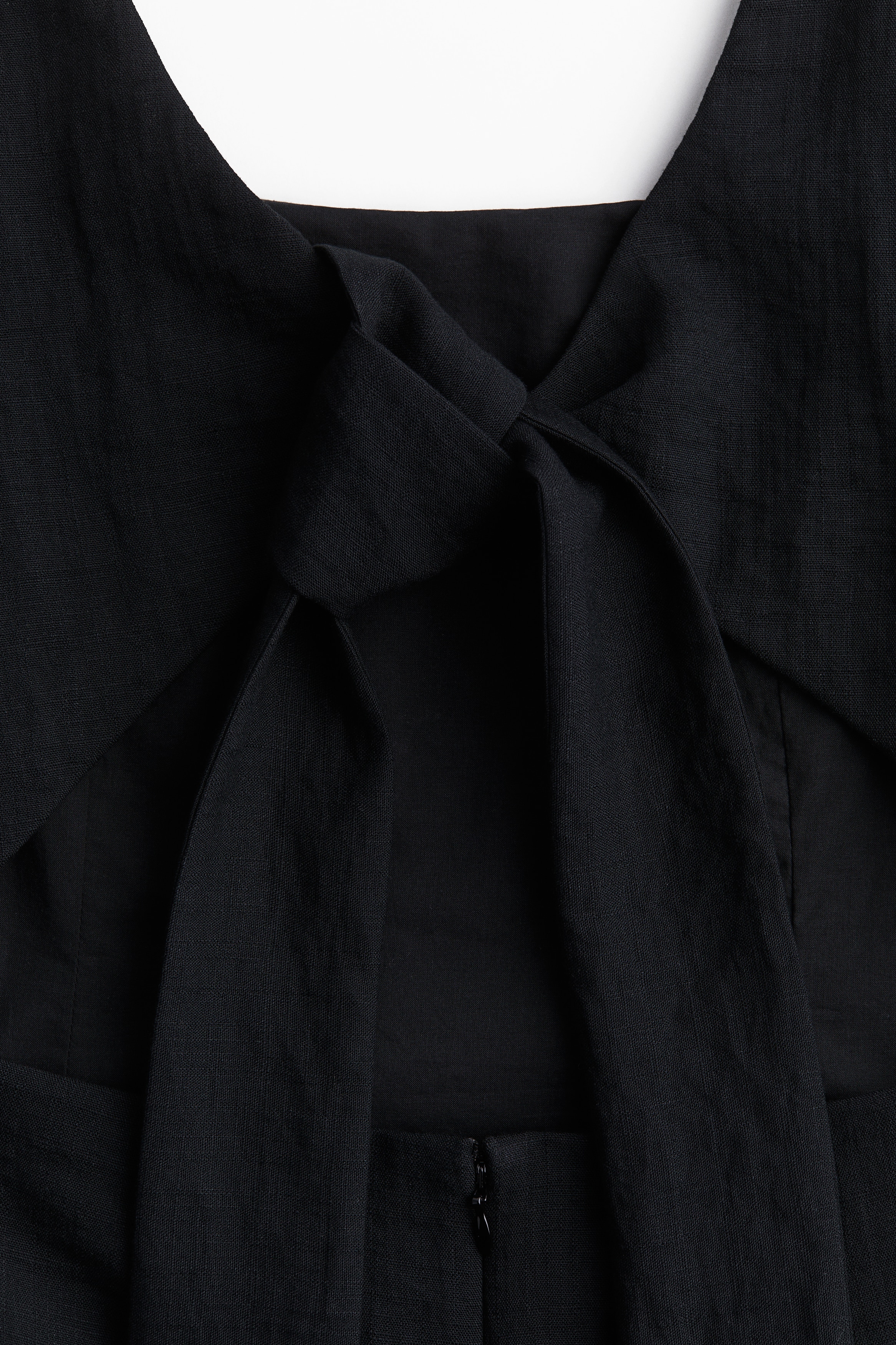 h&m black dress with bow Women's Black Bow-Detail Dress