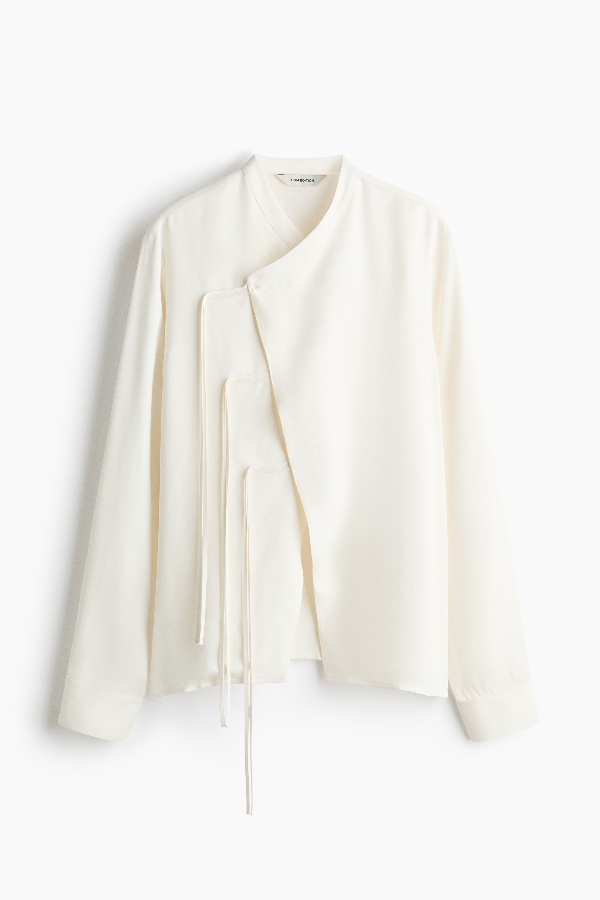Fringed Viscose Blouse - Cream