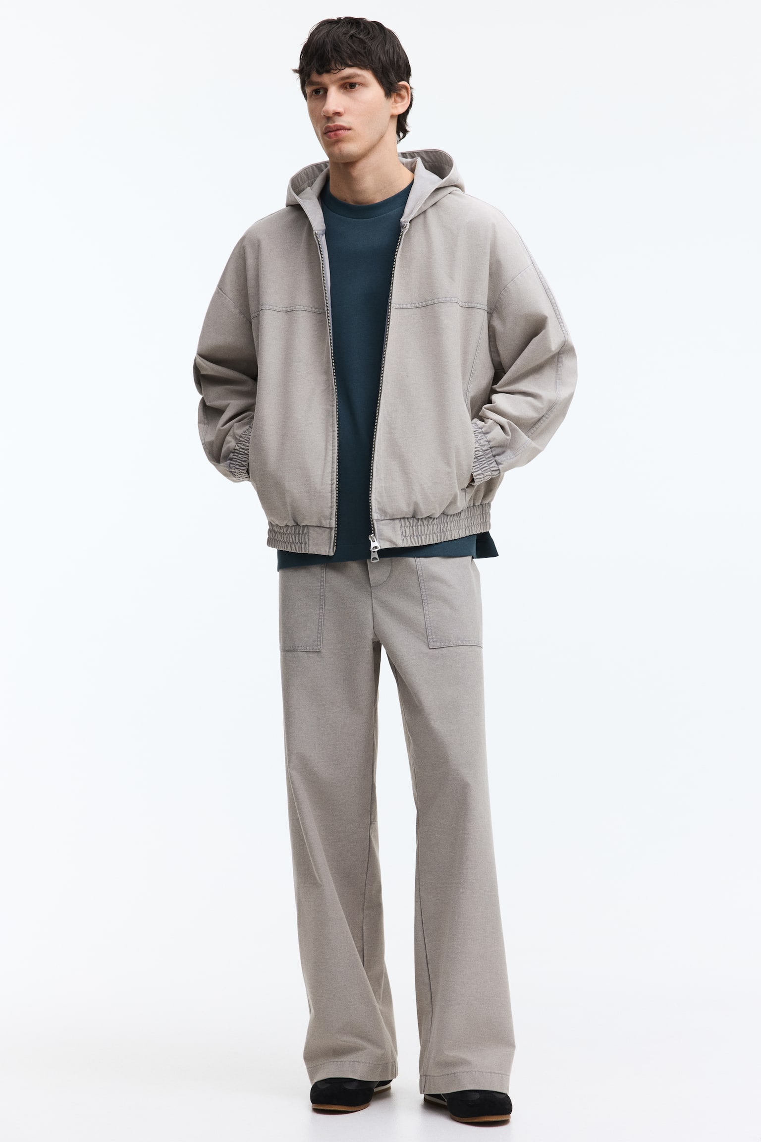 Joggers Relaxed Fit - Gris claro/Gris oscuro - 2