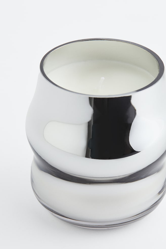 Scented candle in glass holder - Silver-coloured/Cedarwood Zen/Light blue/Sunlit Neroli - 3