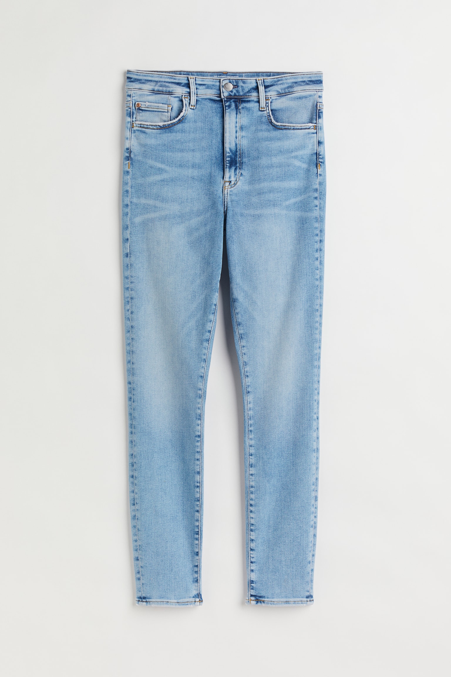 H&M+ True To You Skinny High Jeans - Light denim blue/Denim blue - 1