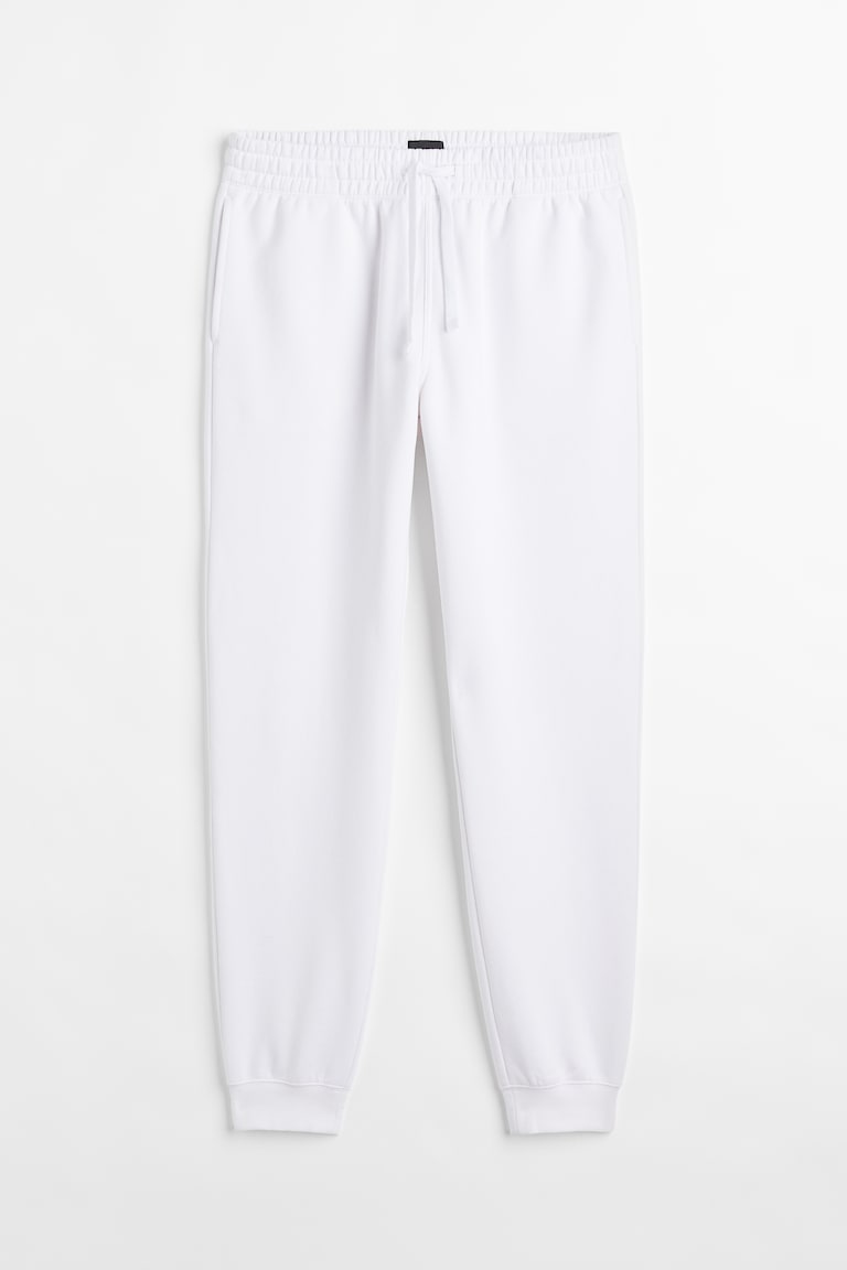 Men's White Regular Fit Sweatpants H&M CA