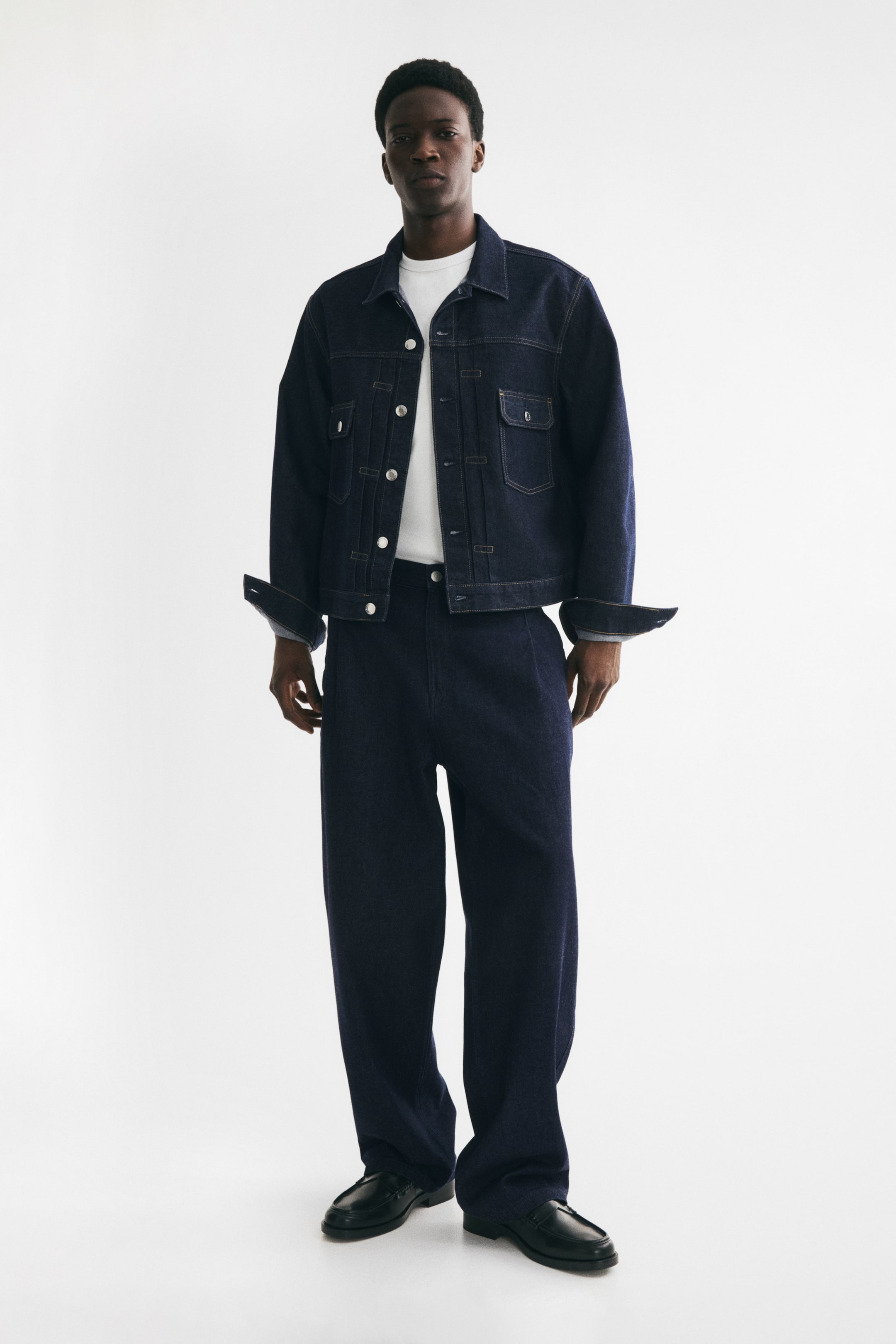 View larger image: Baggy Jeans - Dark denim blue | H&M PH 1