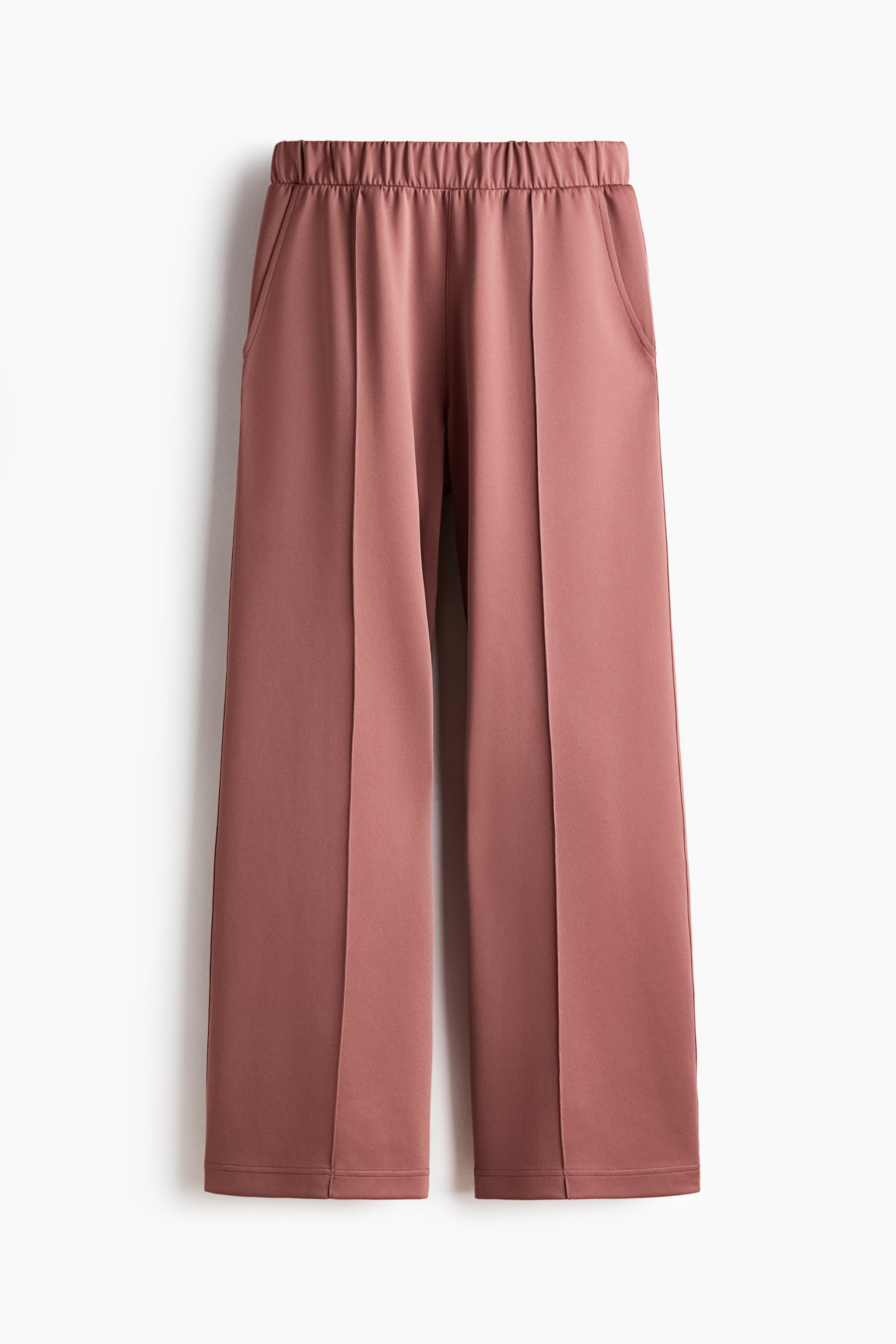 Crease-Front Pull-On Pants - Dusty rose/Navy blue/Truffle gray - 1