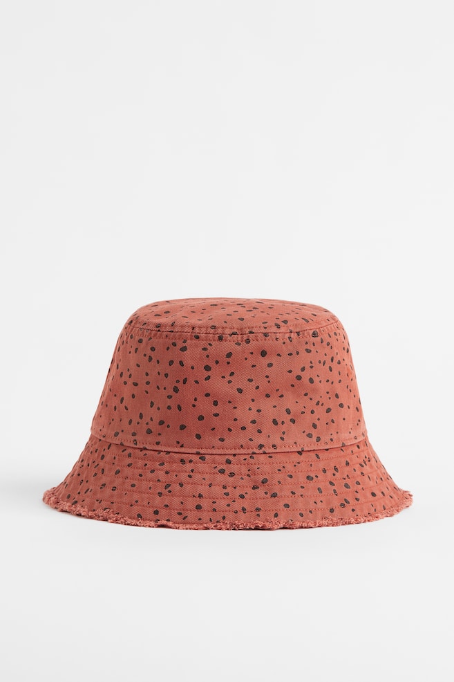 Bucket Hat - Brick red/Spotted/Naturweiß/Naturweiß/Batikmuster/Schwarz/Weiß kariert/Neongrün - 1